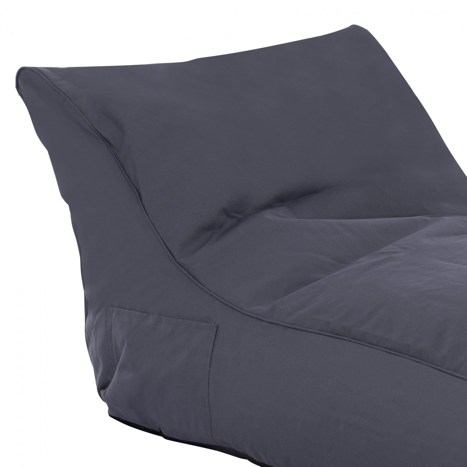 Пуф Алоха сив цвят 100% водоустойчив  140x70x60см