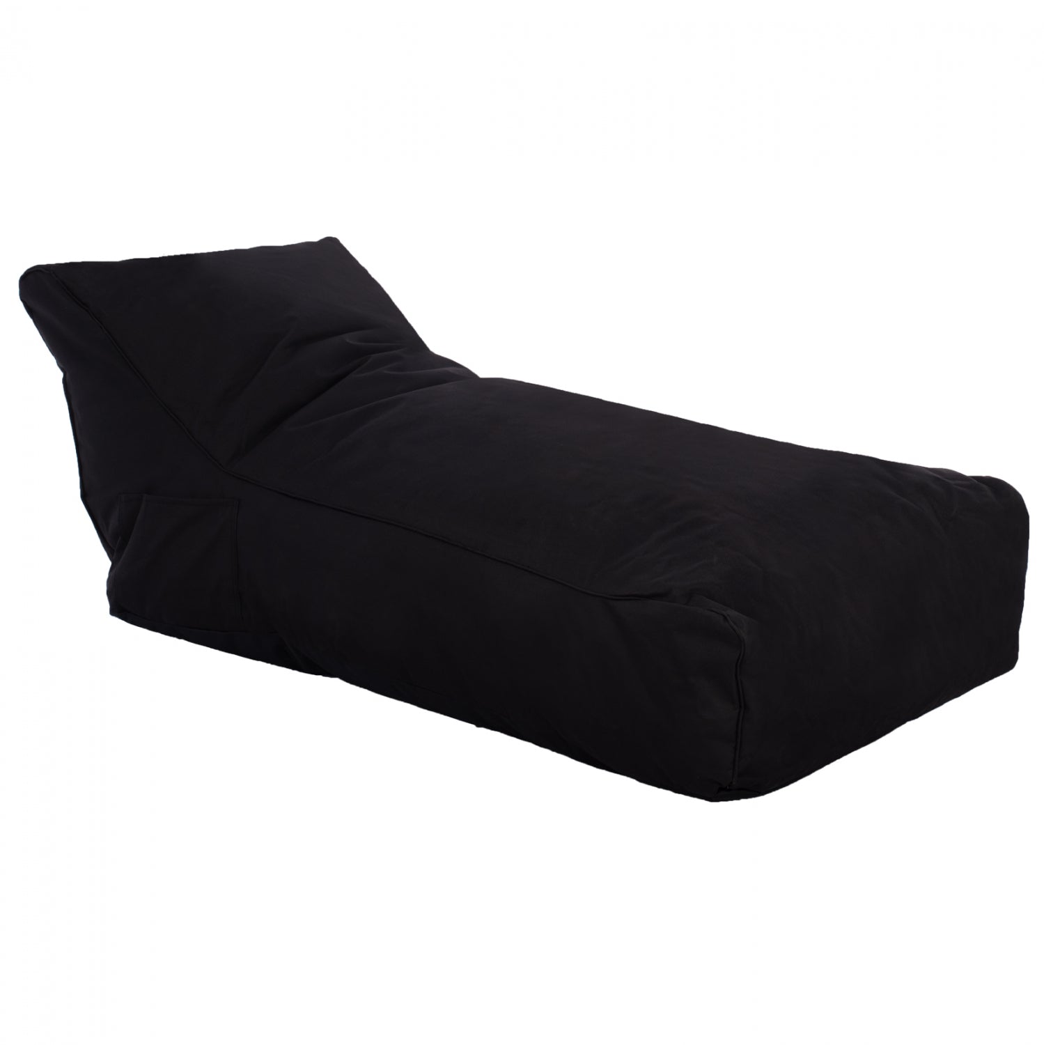 Пуф Алоха черен цвят 100% водоустойчив 140x70x60h-см