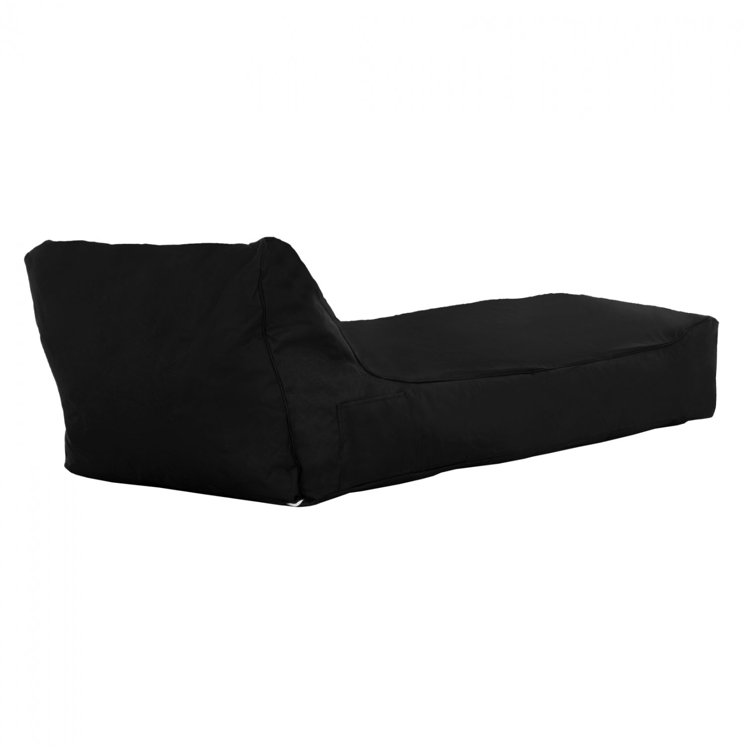 Пуф шезлонг TANEA - черен цвят 100% водоустойчив  190x80x60см