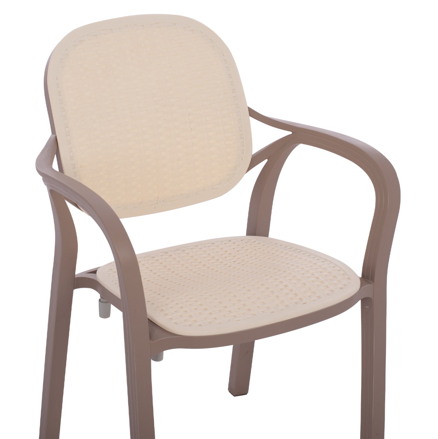 Стол Лина цвят бежов-кафяв 57x57x83