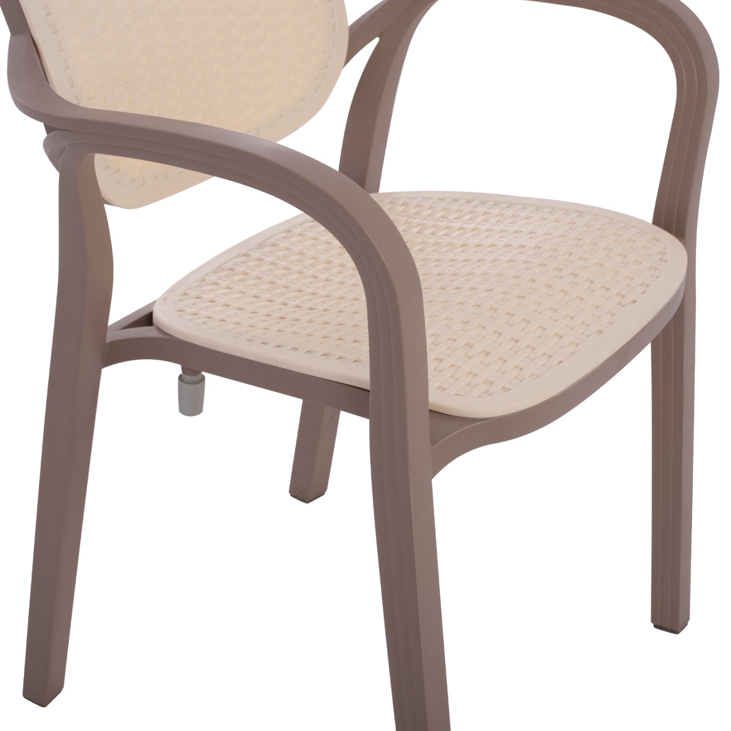 Стол Лина цвят бежов-кафяв 57x57x83