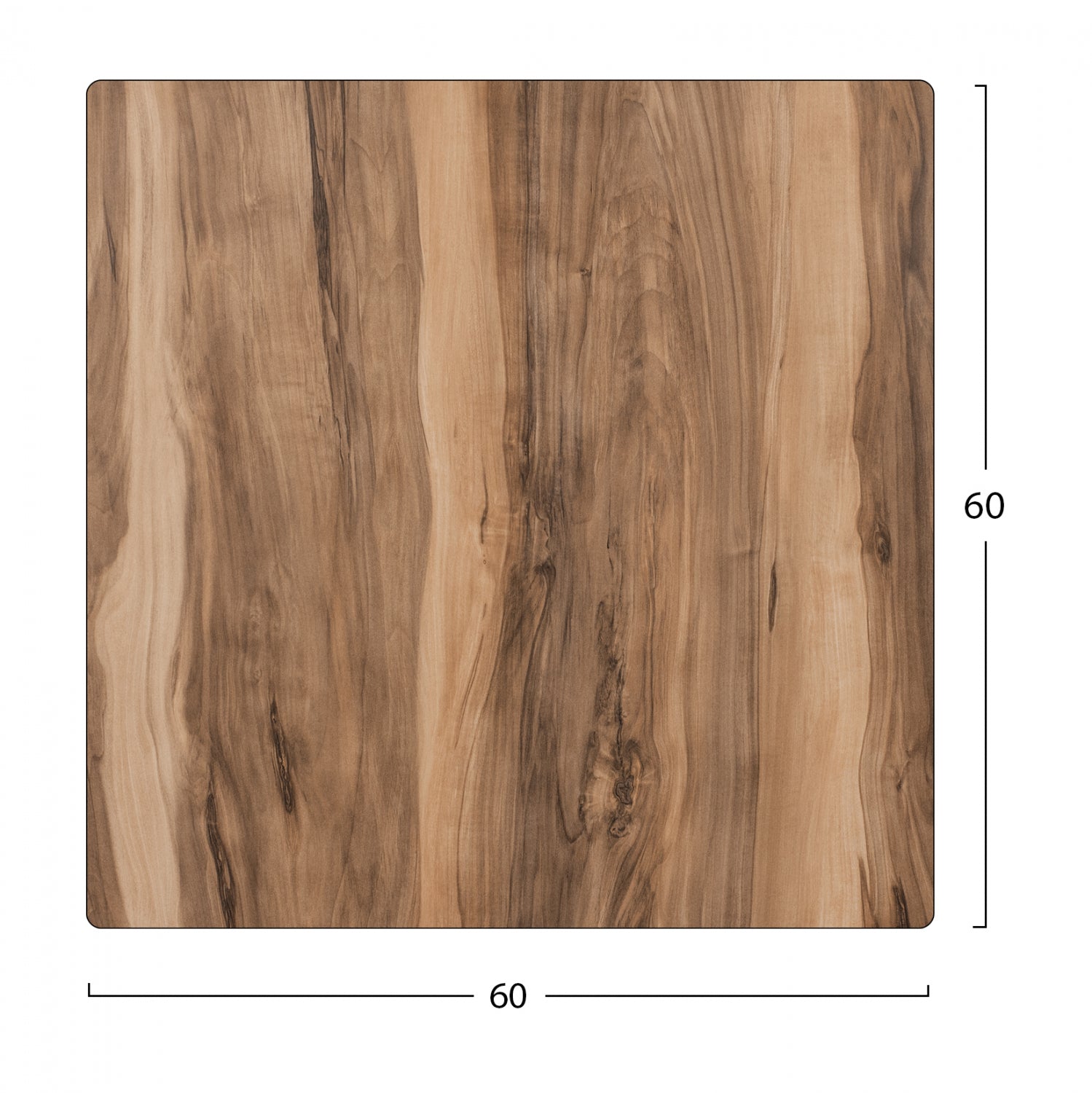 Hpl плот за маса 60х60 -цвят индийско сесами