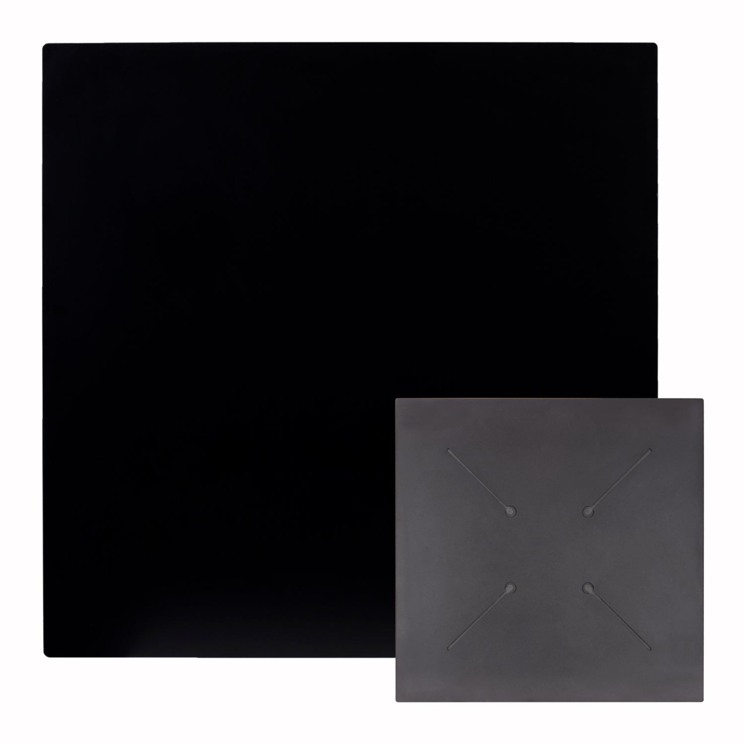 Плот за маса квадрат hpl черен 70x70см