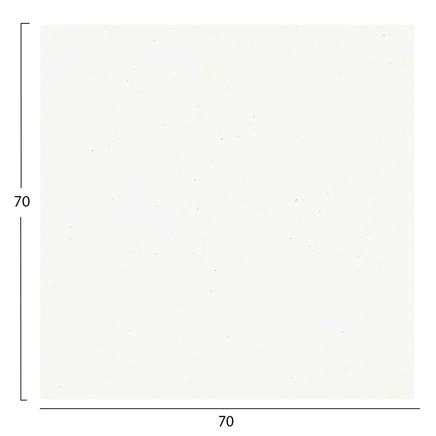 Плот за маса квадрат hpl бял 70x70см