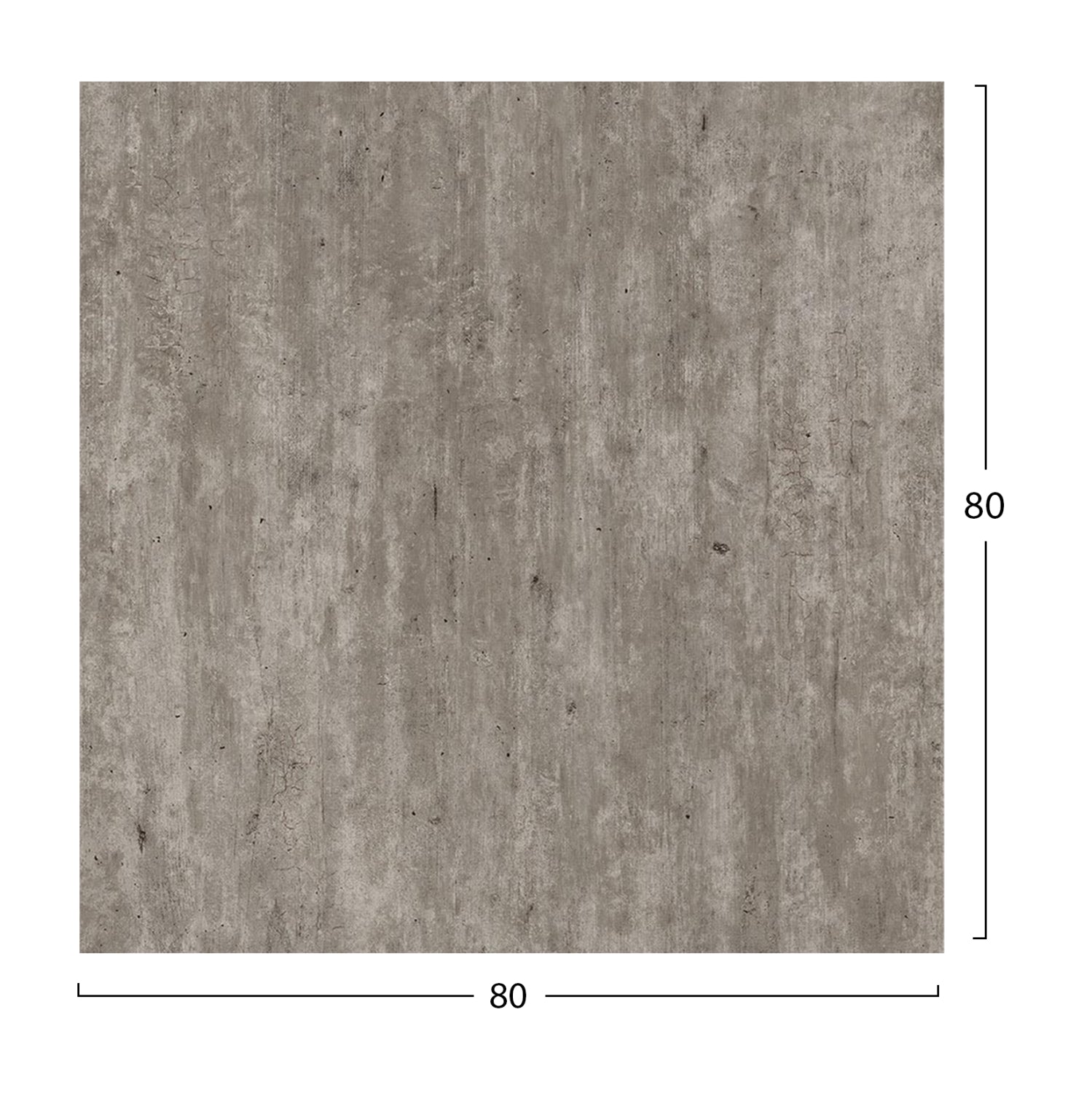 Hpl плот за маса квадратен/цвят бетон 80x80см.