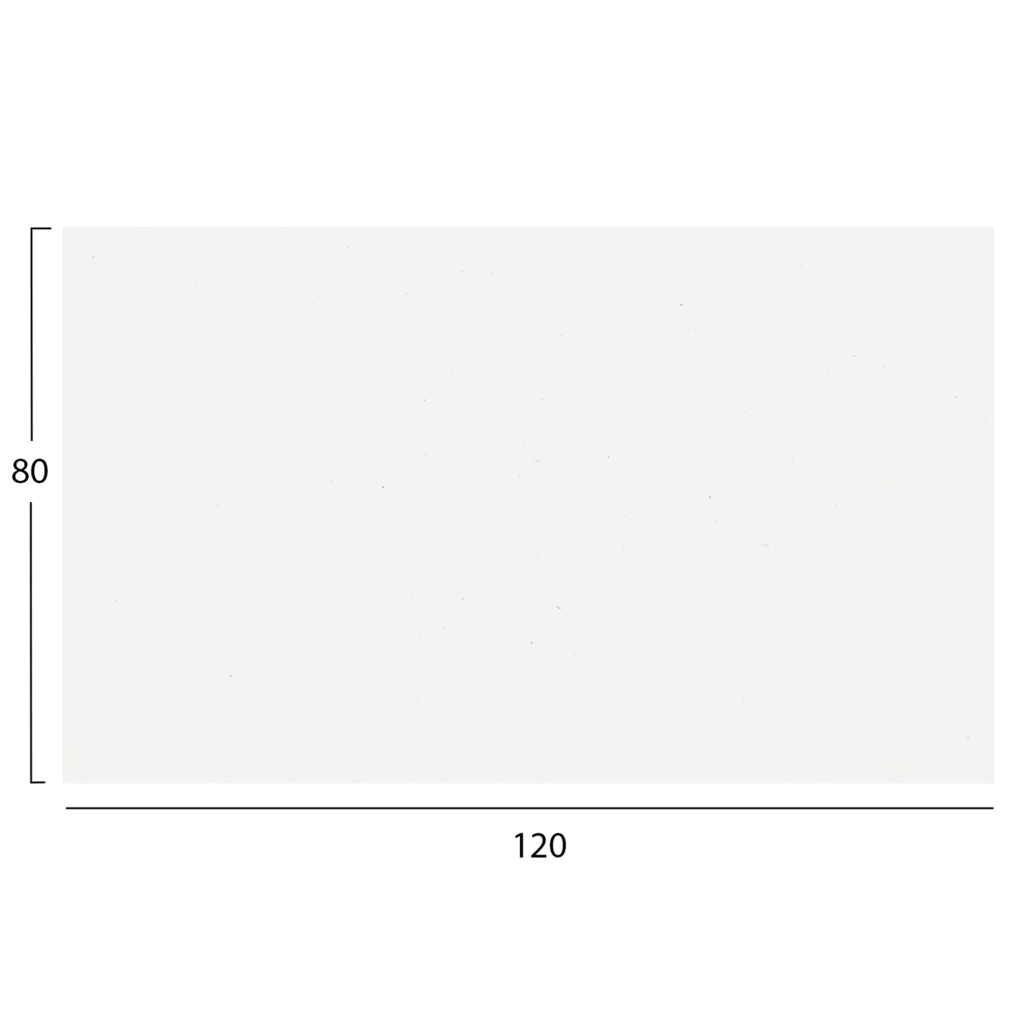 Плот за маса hpl правоъгълна бяла 120x80см.