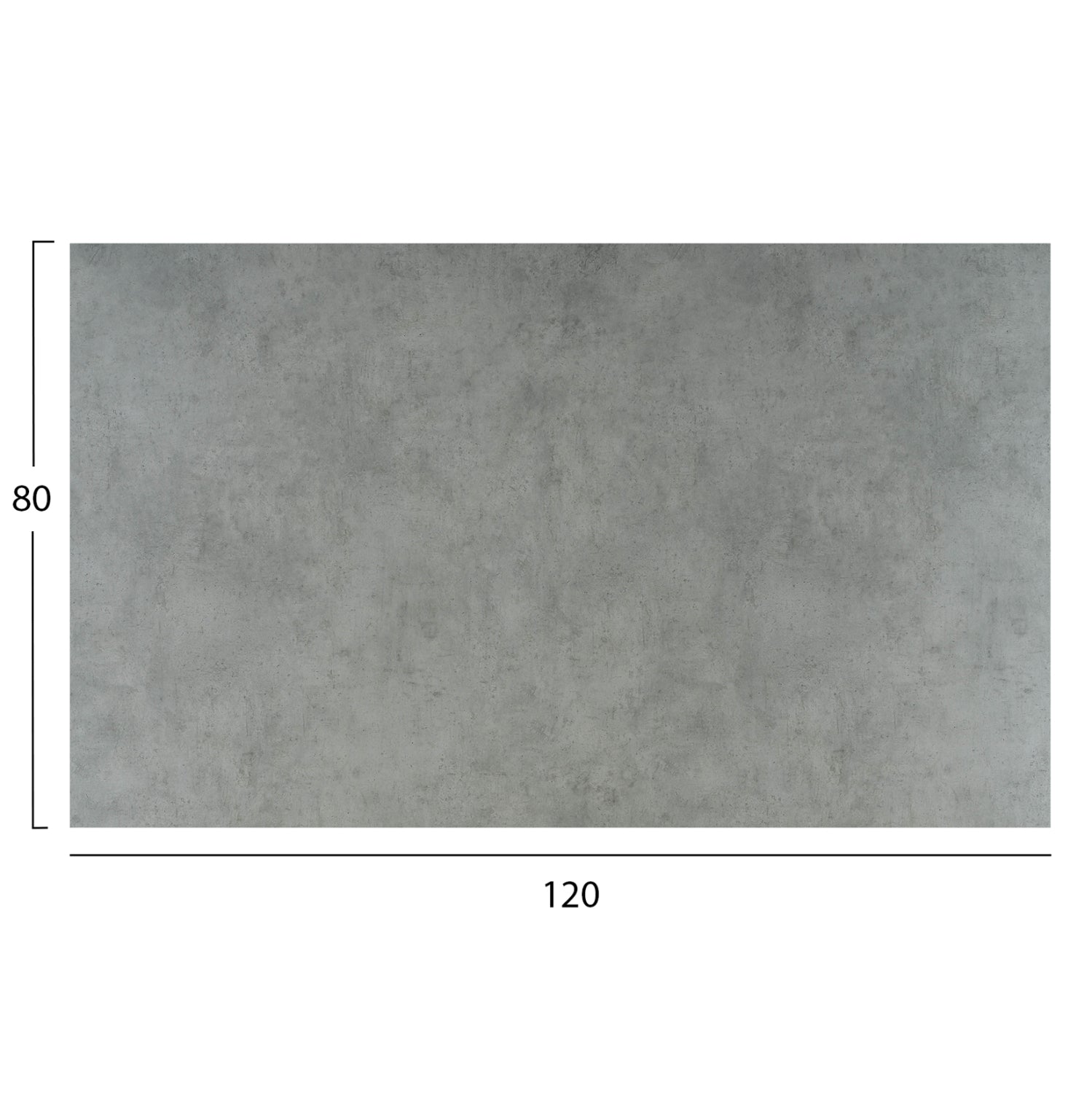 Верзалитов плот 120x80 -цвят цимент