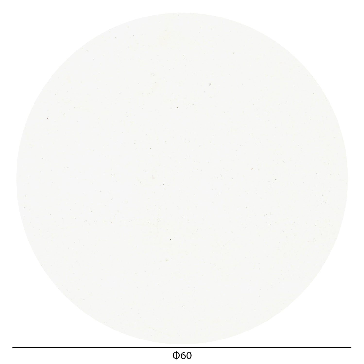 HPL плот за маса Ø60 см - бял цвят