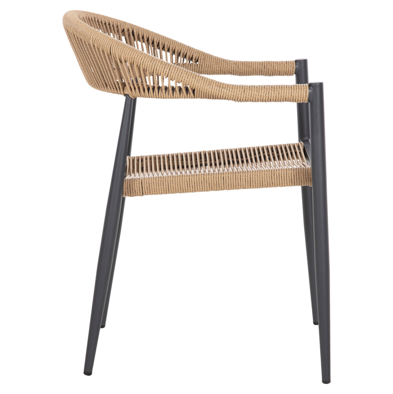 Кресло GRET  -цвят бежов-антрацит  56x55,5x78