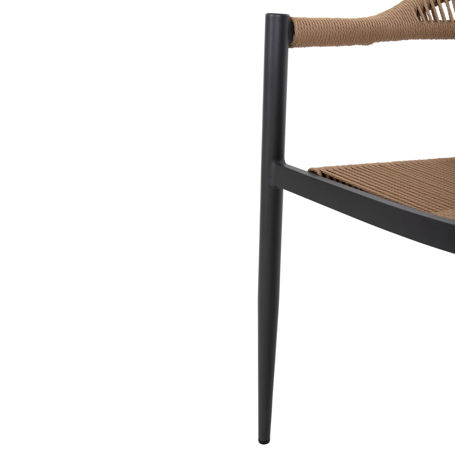 Кресло GRET  -цвят бежов-антрацит  56x55,5x78