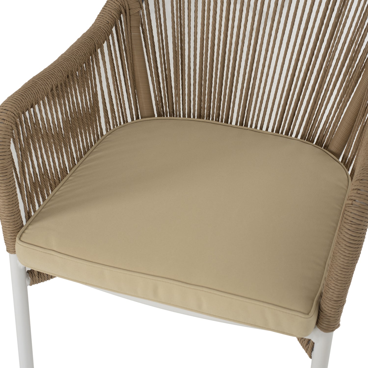 Алуминиево кресло  Eshoni цвят бял-бежов