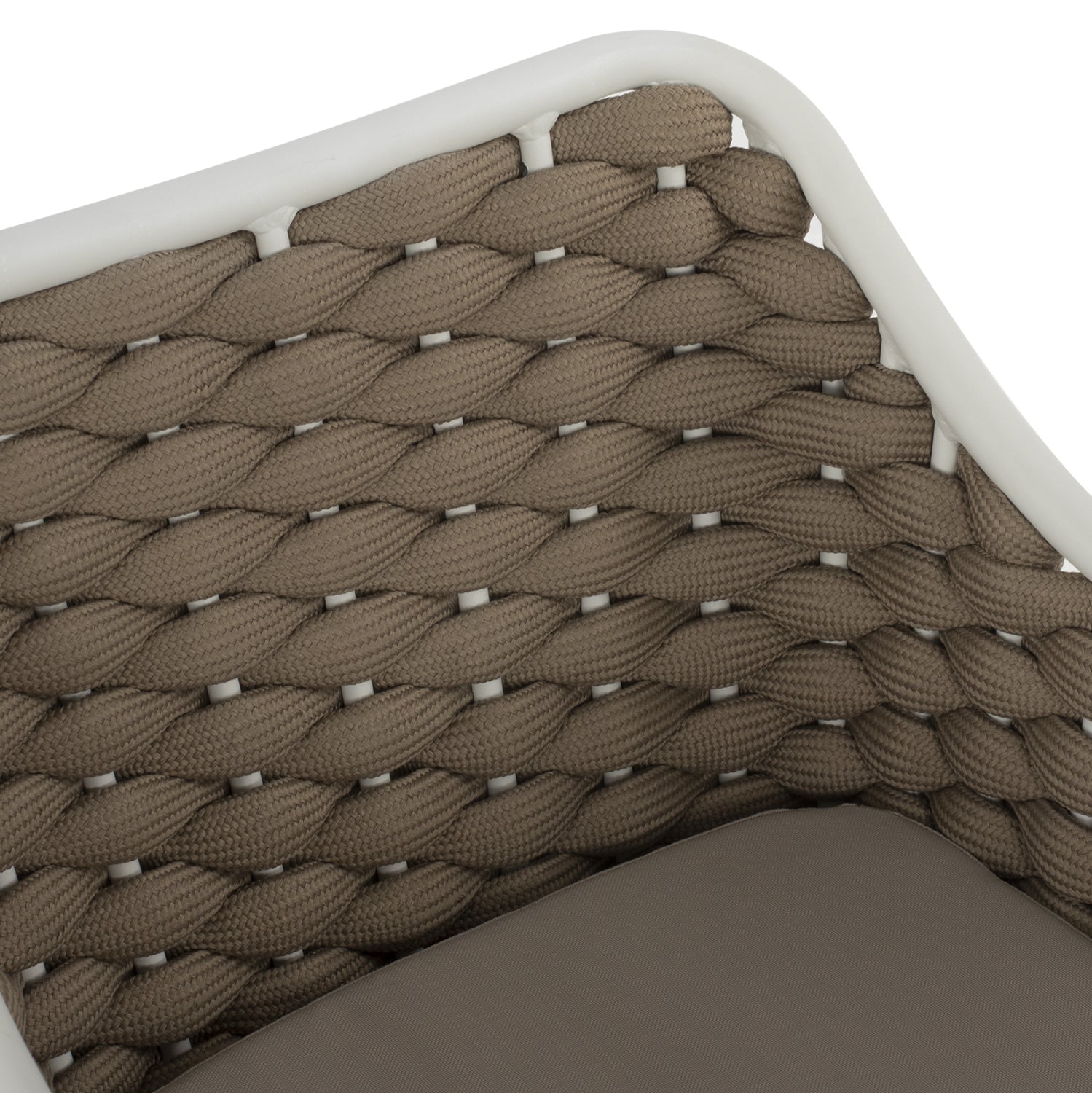 Кресло Гала цвят бежов-бял 56x58x76