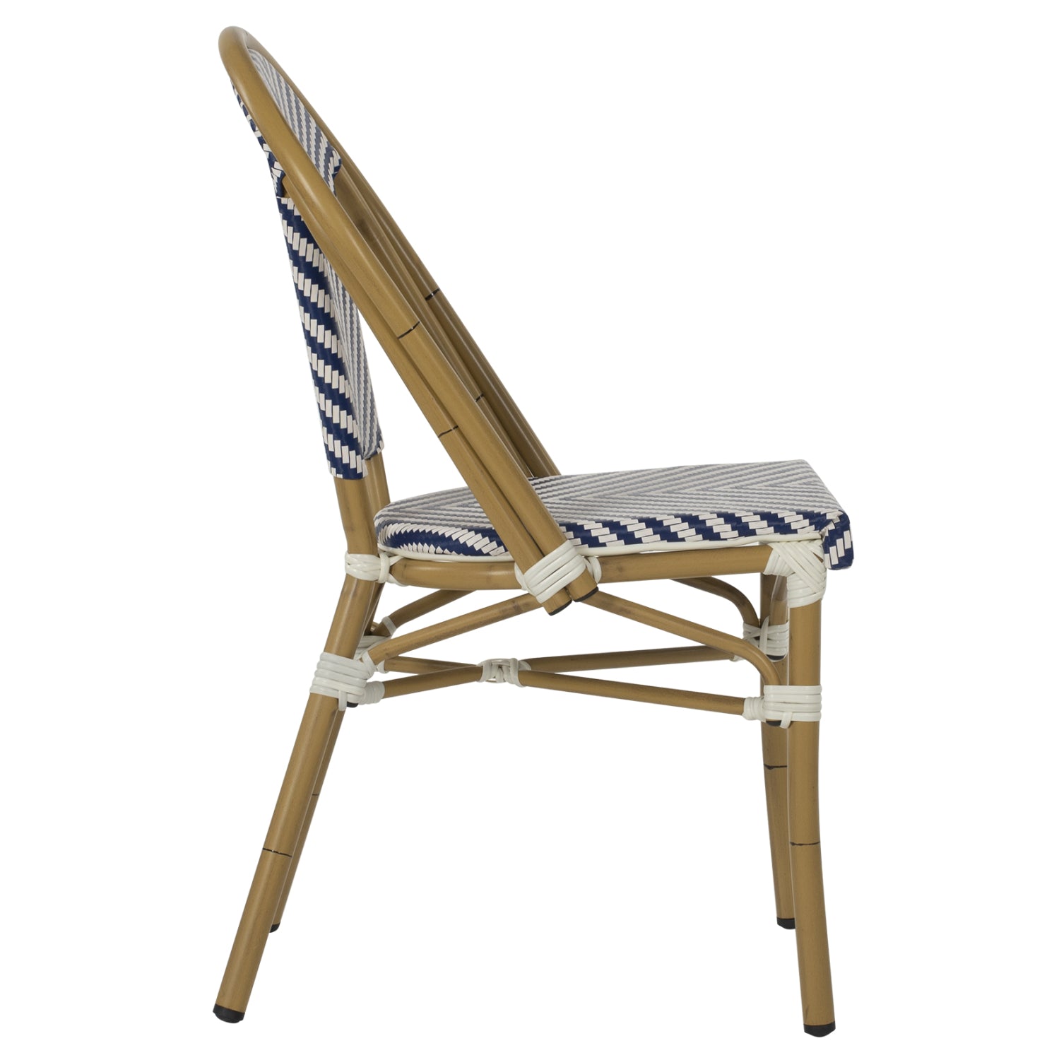 Стол BAMBOO цвят син-бял  46x56x88