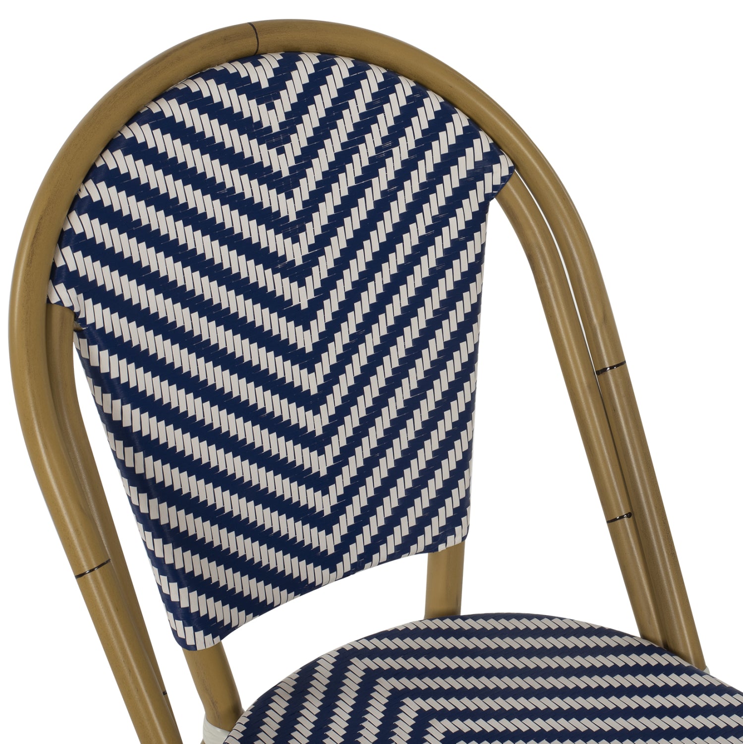 Стол BAMBOO цвят син-бял  46x56x88