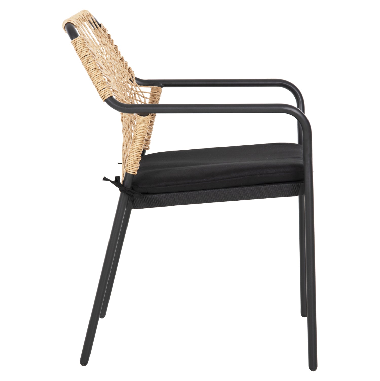 Стол TROTTER цвят тъмно сив-бежов 56x60x85