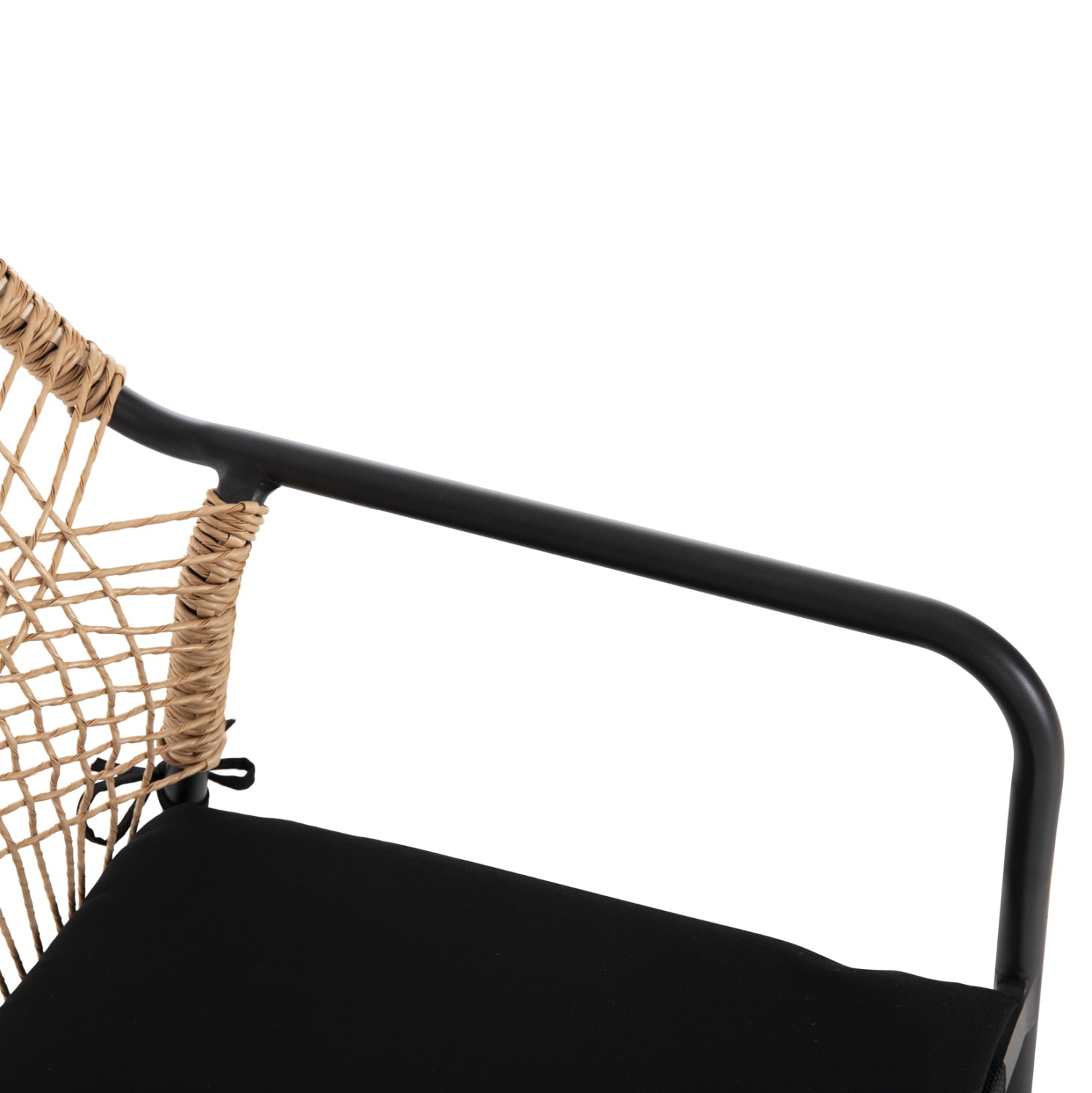 Стол TROTTER цвят тъмно сив-бежов 56x60x85