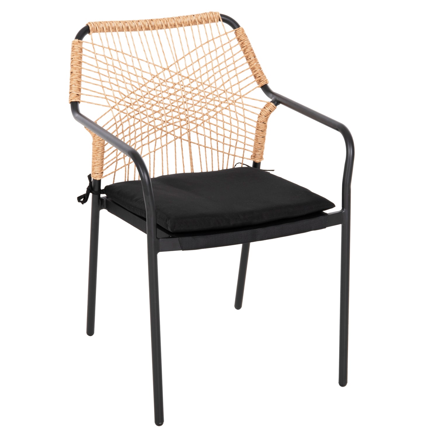 Стол TROTTER цвят тъмно сив-бежов 56x60x85