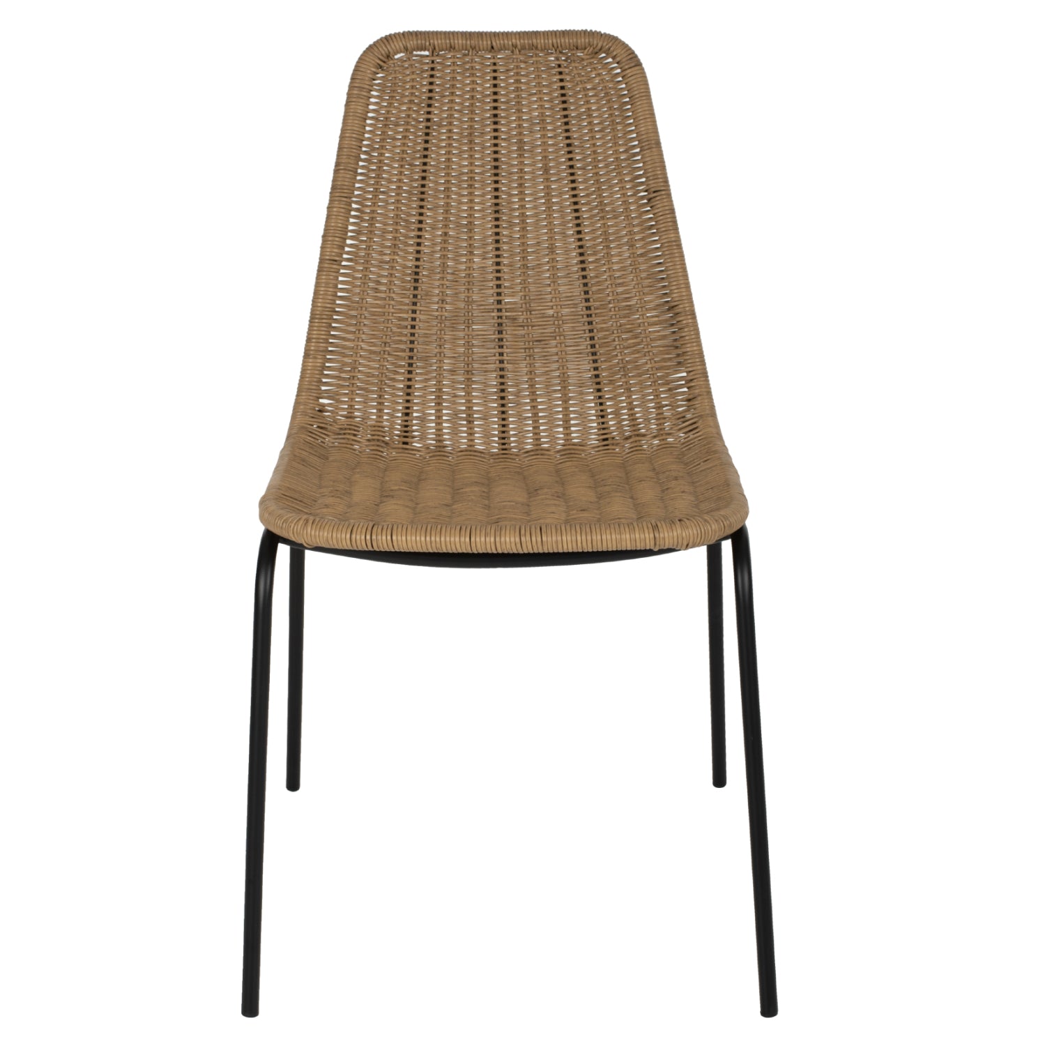 Стол 5867 цвят натурал-черен -50x61x82см