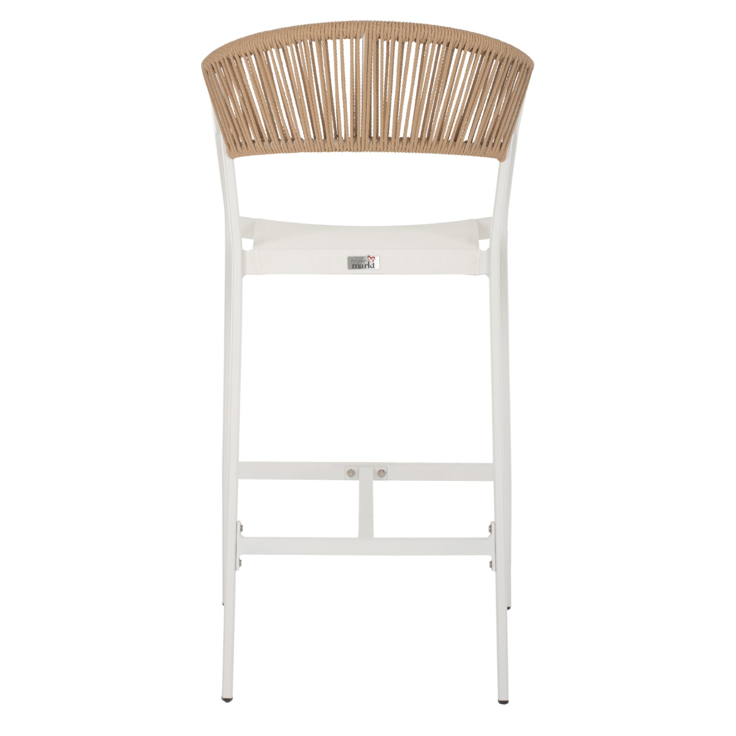 Бар стол 5892 цвят бял-бежов 56x58x105