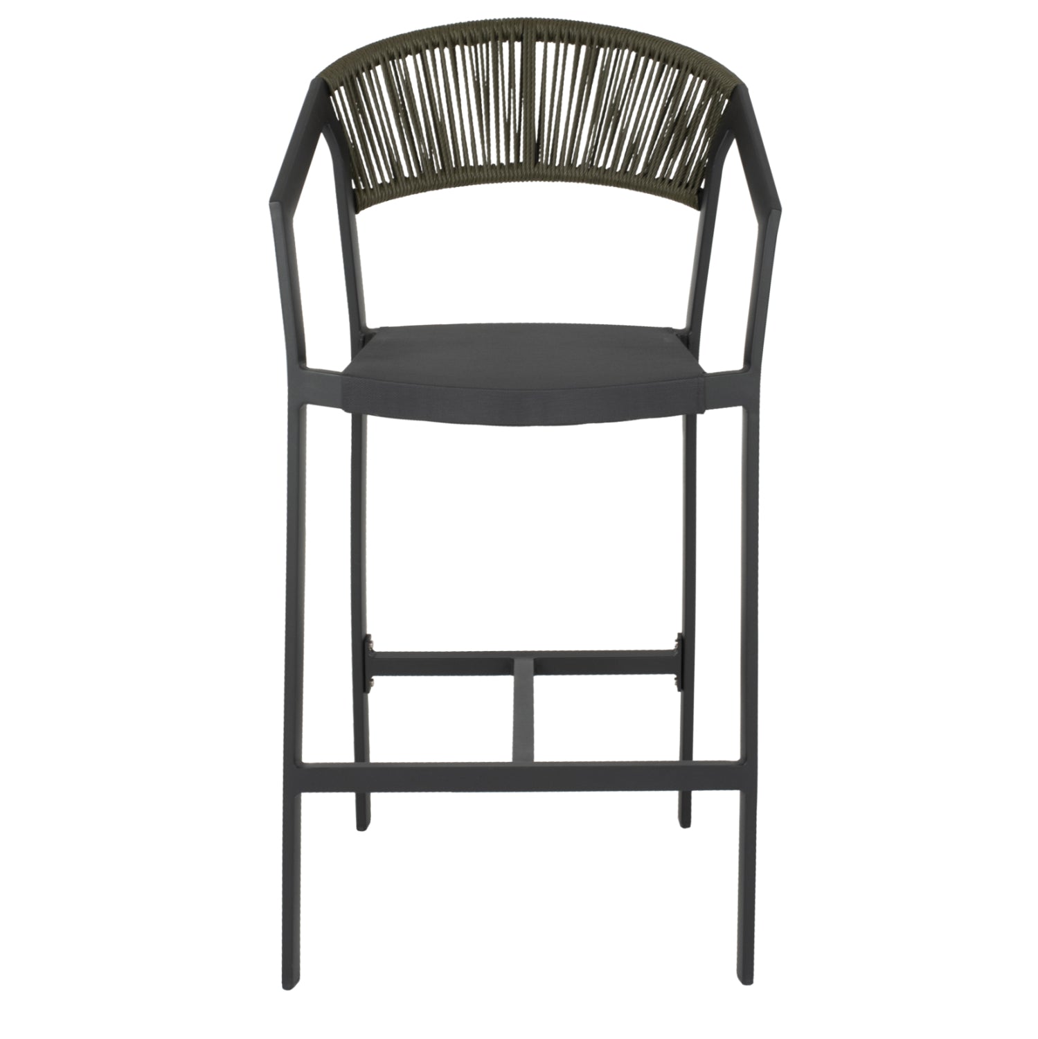 Бар стол 5892 цвят въглен/каки  56x58x105