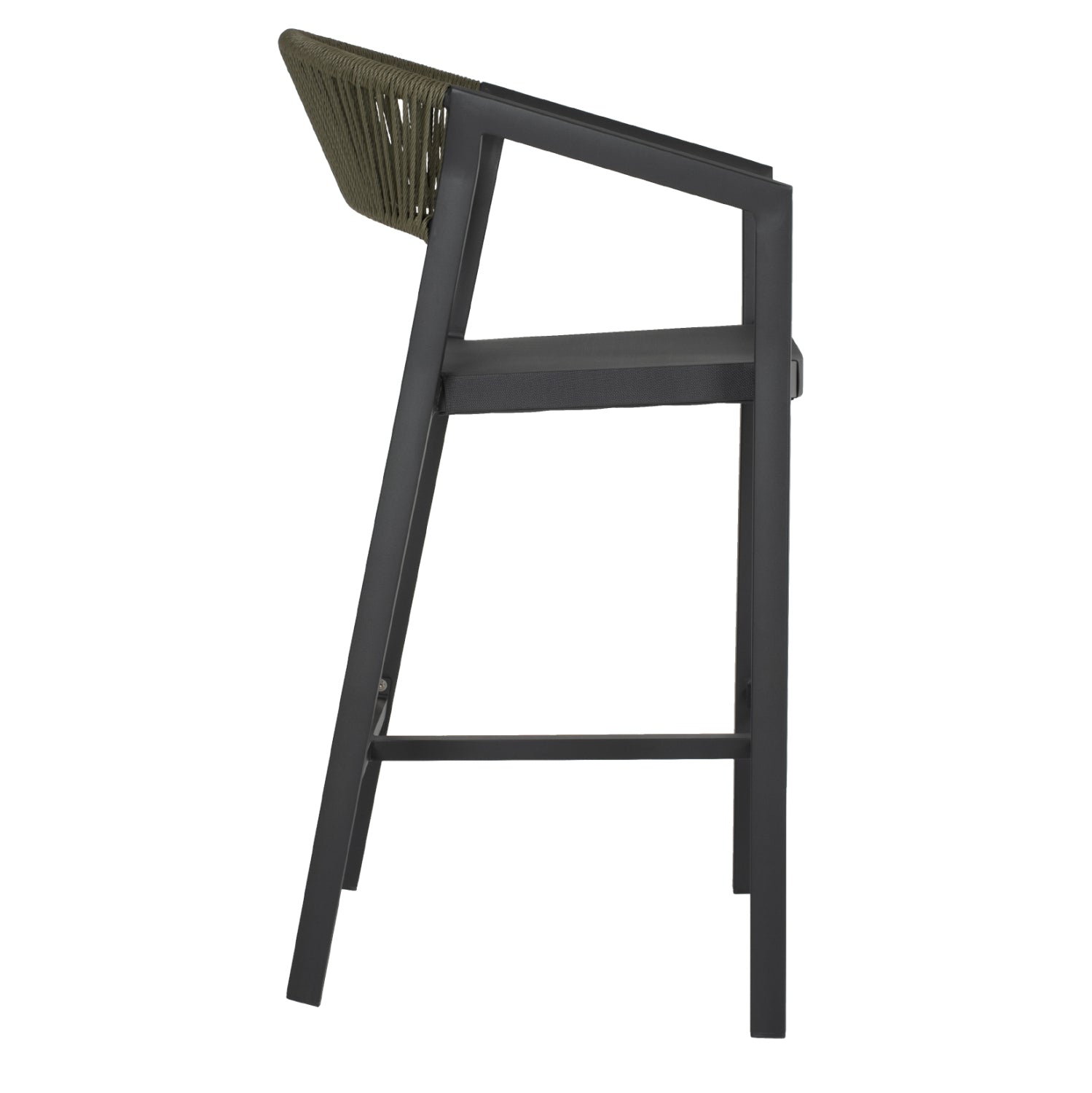 Бар стол 5892 цвят въглен/каки  56x58x105