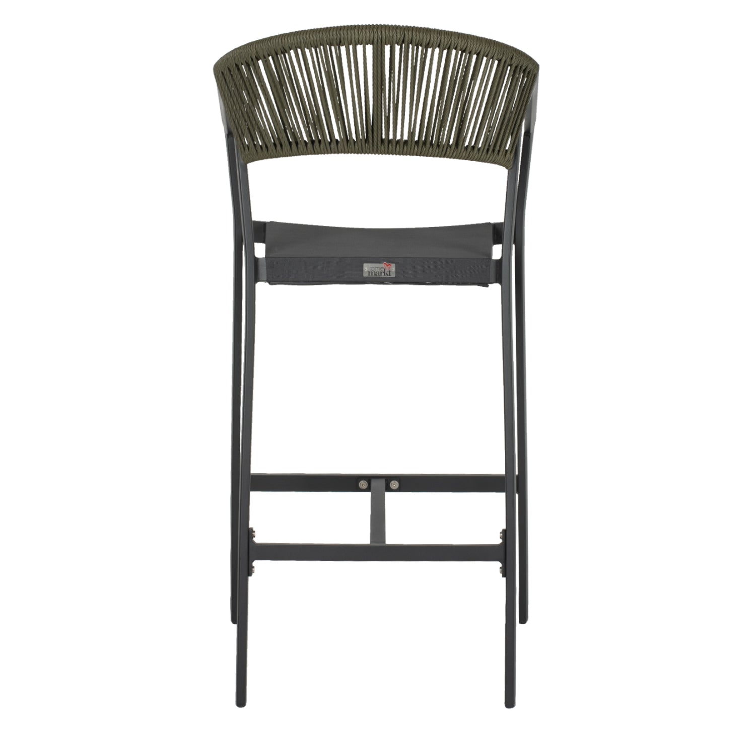 Бар стол 5892 цвят въглен/каки  56x58x105