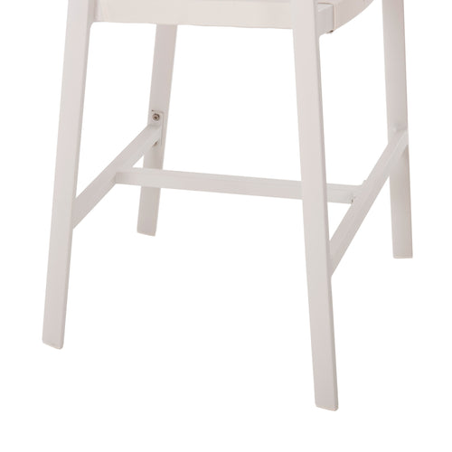 Бар стол 5892 средна височина -цвят бял-бежов 57x57x99,5