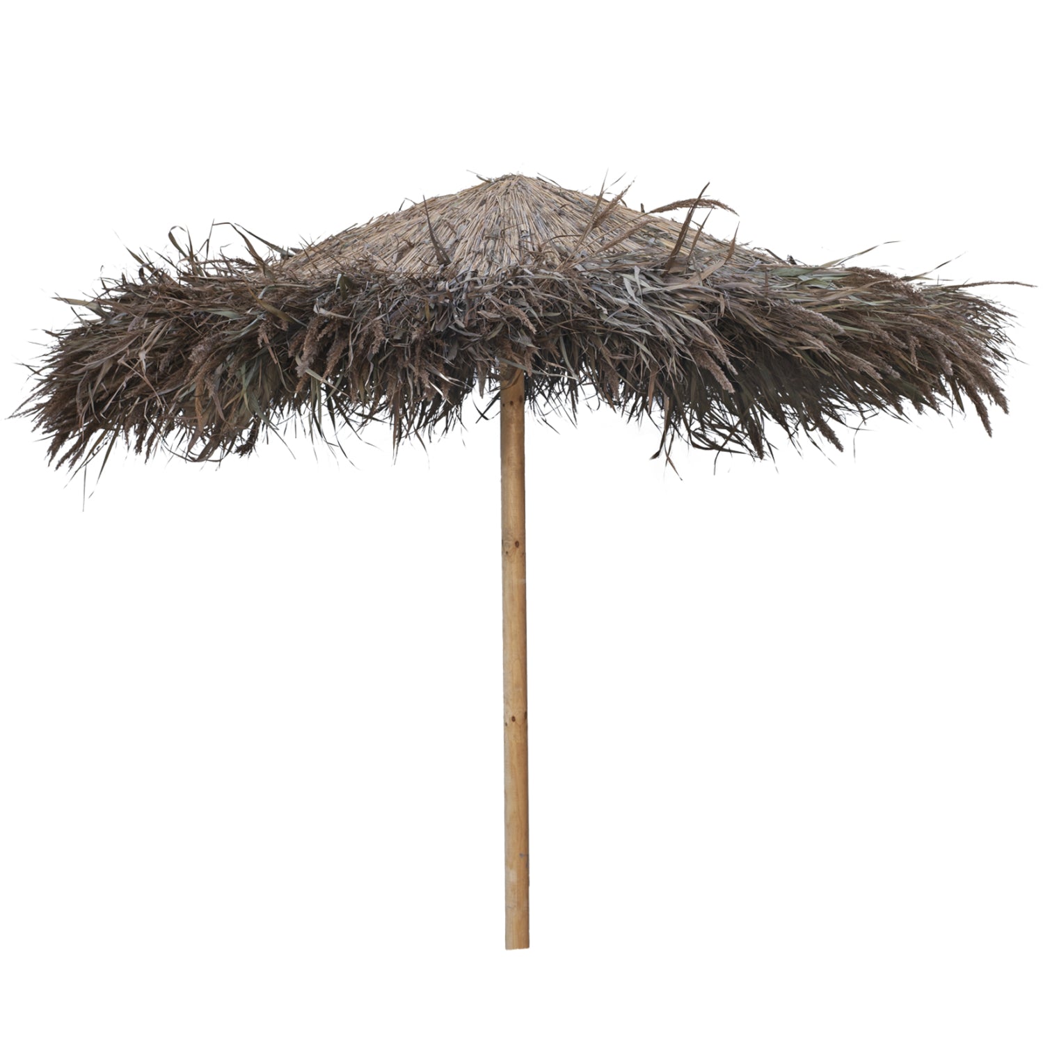 Професионален сламен чадър Φ240x270 -натурал