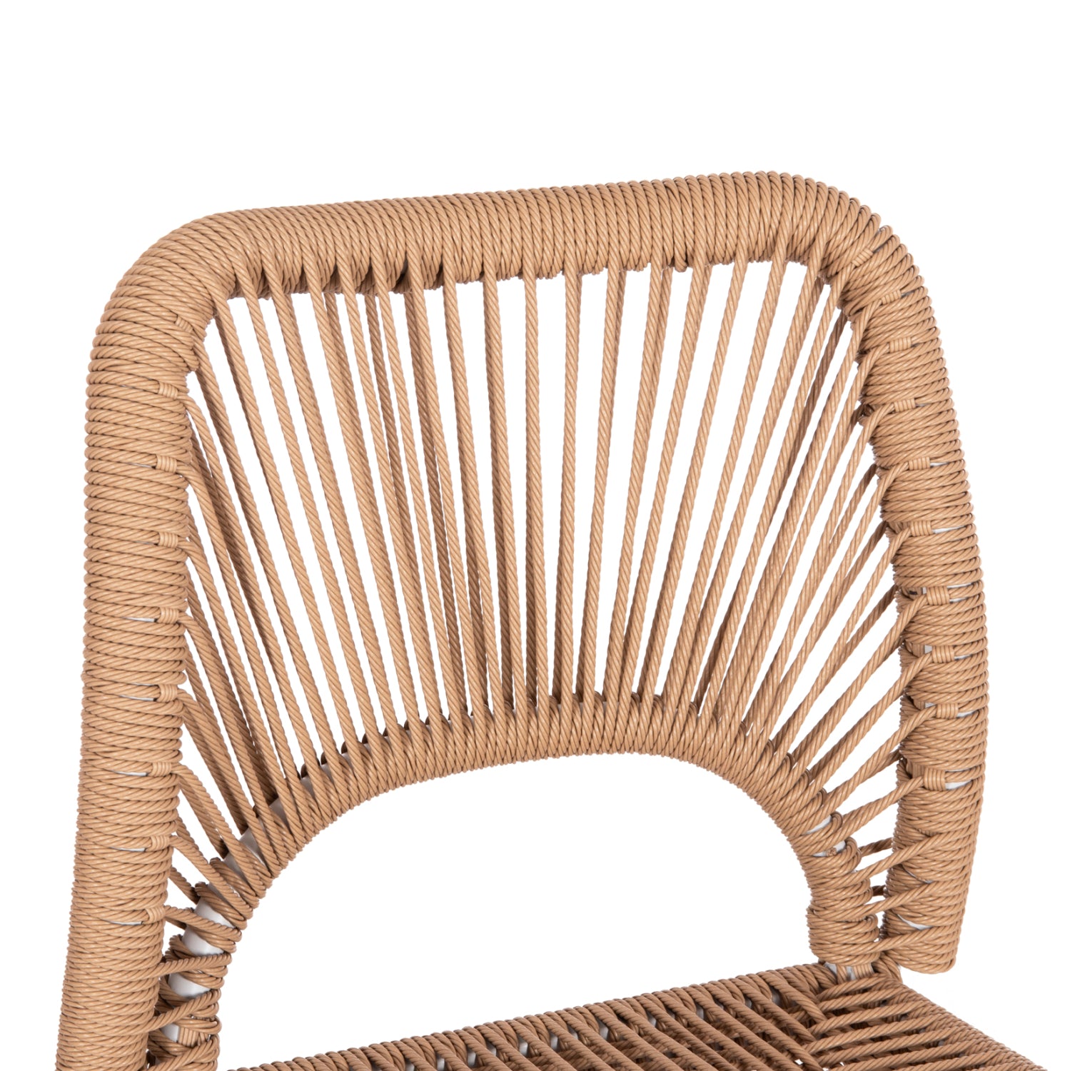 Бар стол NOJO средна височина цвят бял-натурал 40x55.5x99см