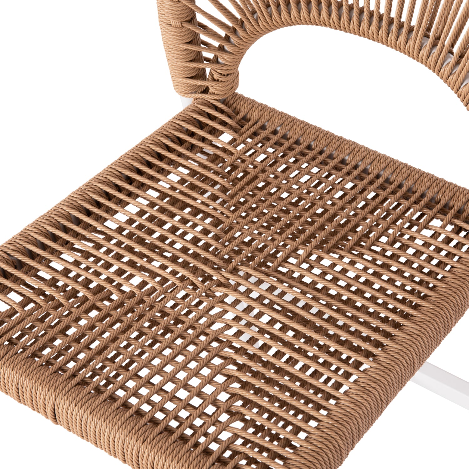 Бар стол NOJO средна височина цвят бял-натурал 40x55.5x99см