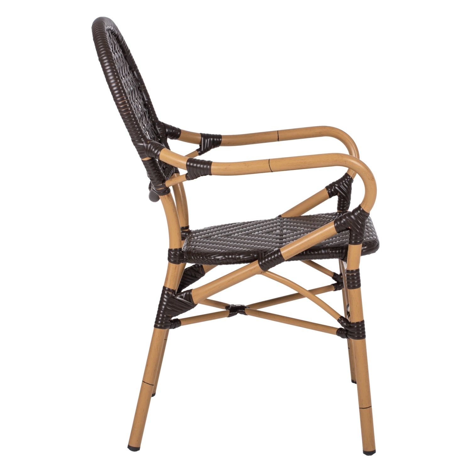 Стол Бамбо кафяв цвят  56x62x95