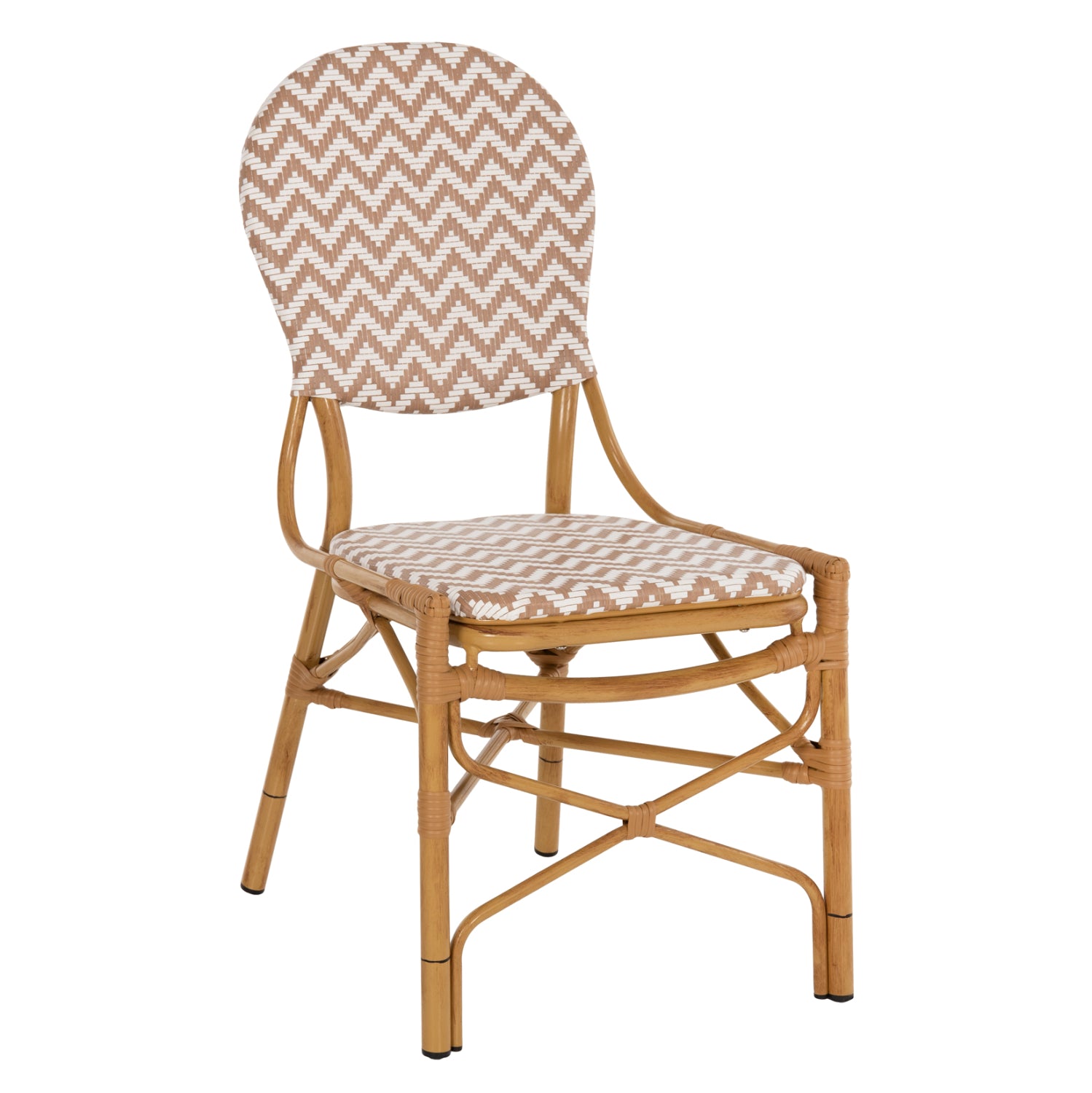 Стол BAMBOO цвят бял-натурал 46x56x95