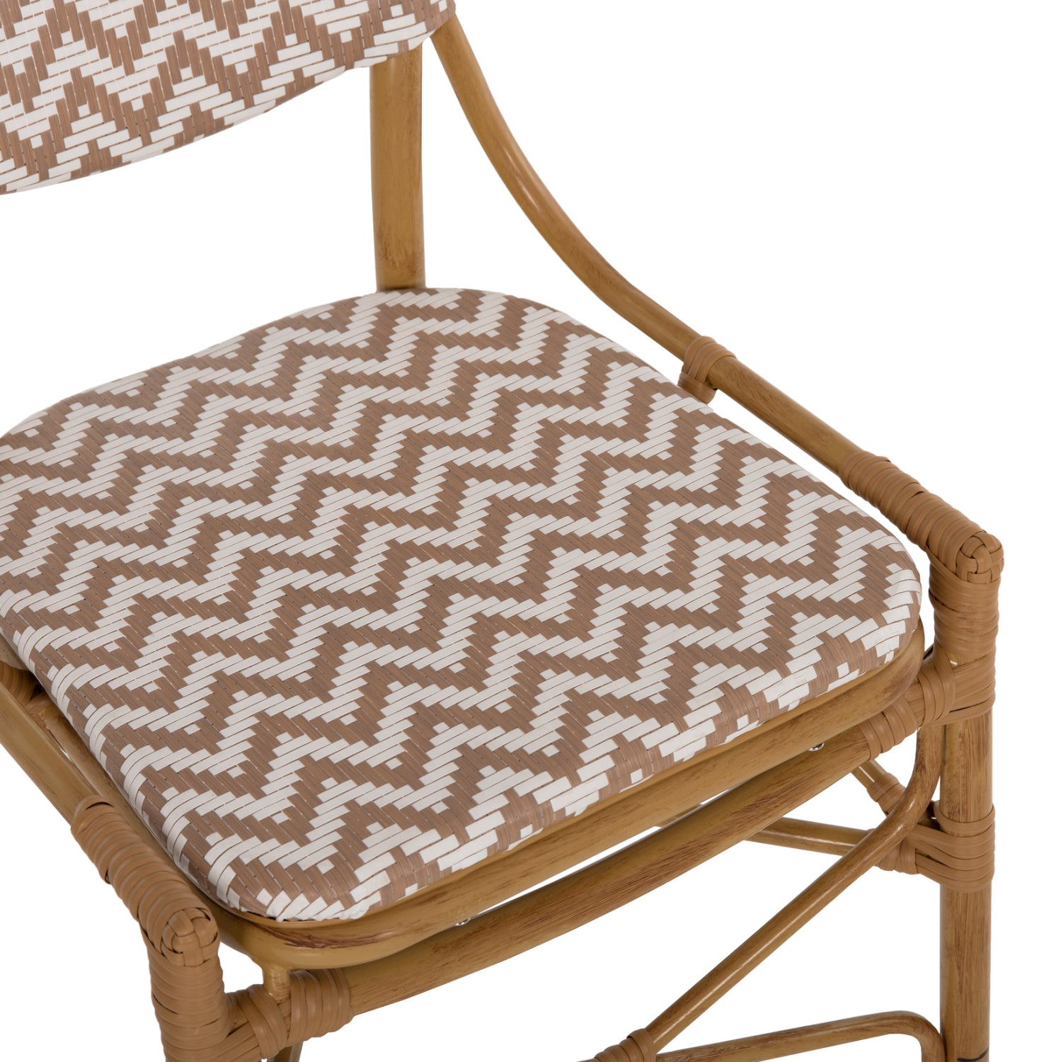 Стол BAMBOO цвят бял-натурал 46x56x95