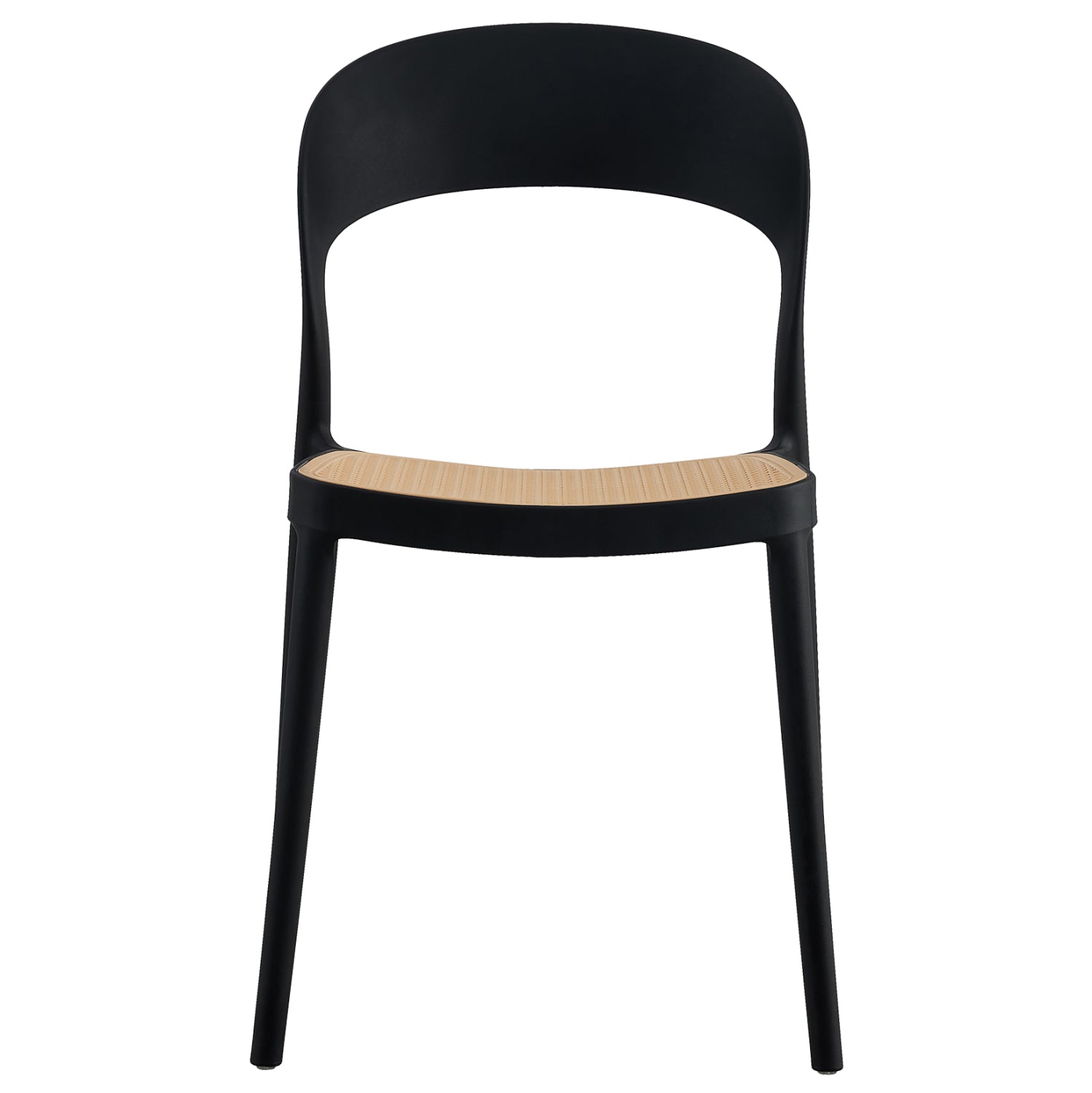 Стол Клео цвят черен-бежов  49x54,5x80,5