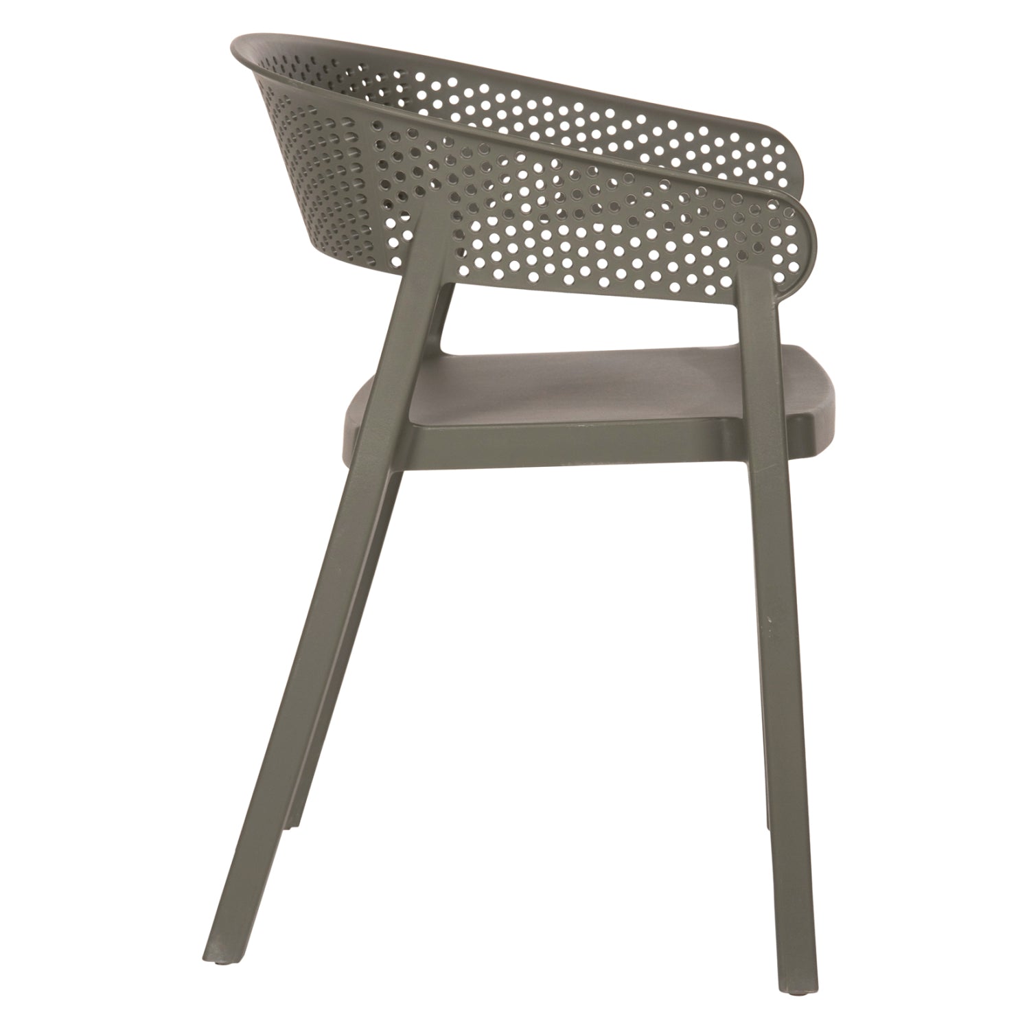 Стол PERFOE тъмно маслено зелен цвят 53,5x50,5x73