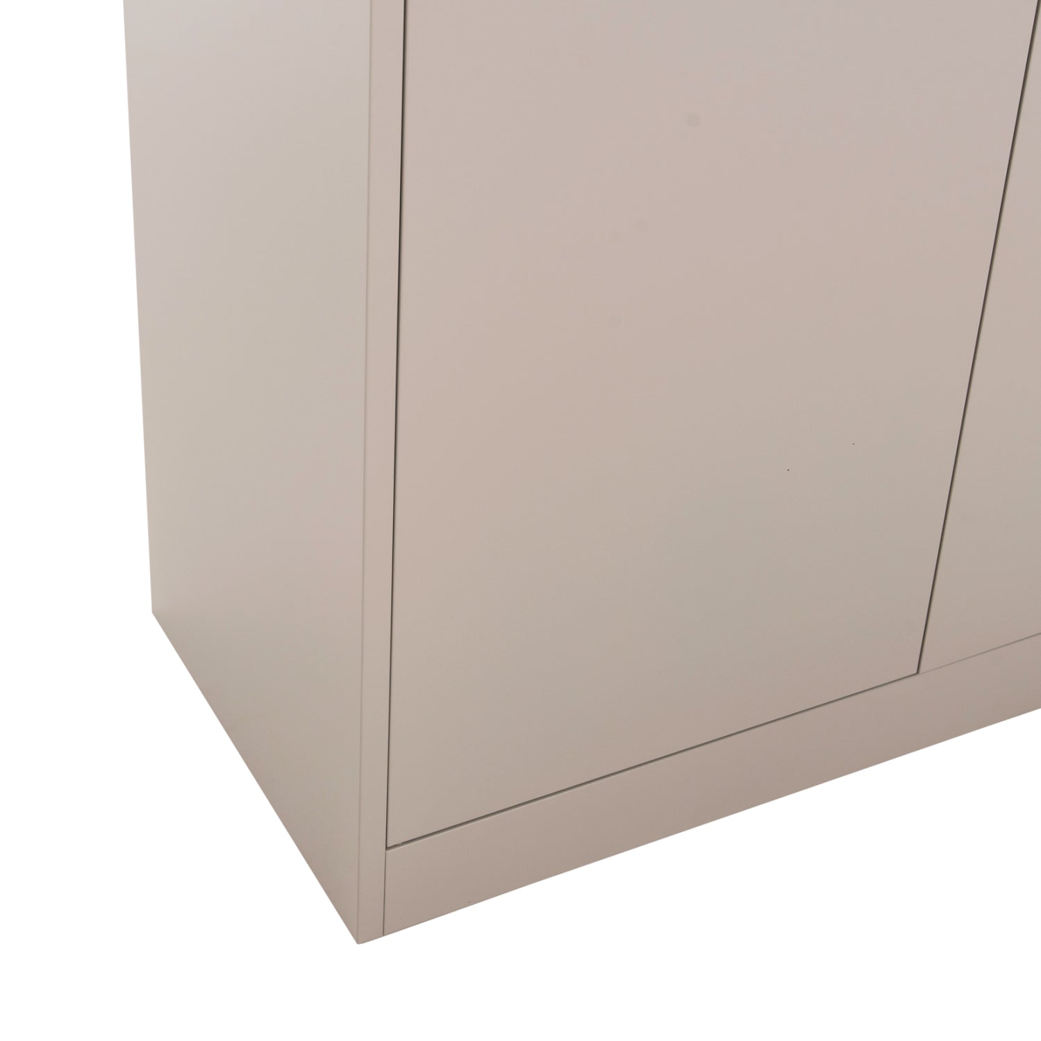 Метален гардероб CLOD светло сив цвят 90X40X180см