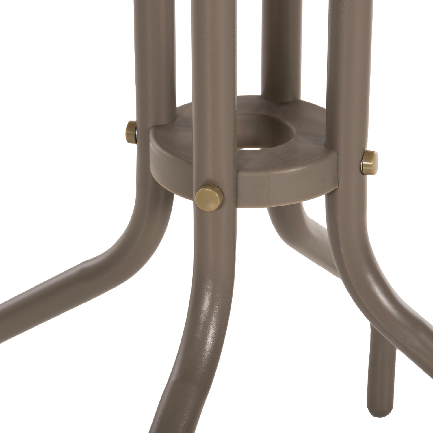 Маса Лино ф60 метална -цвят шампанско