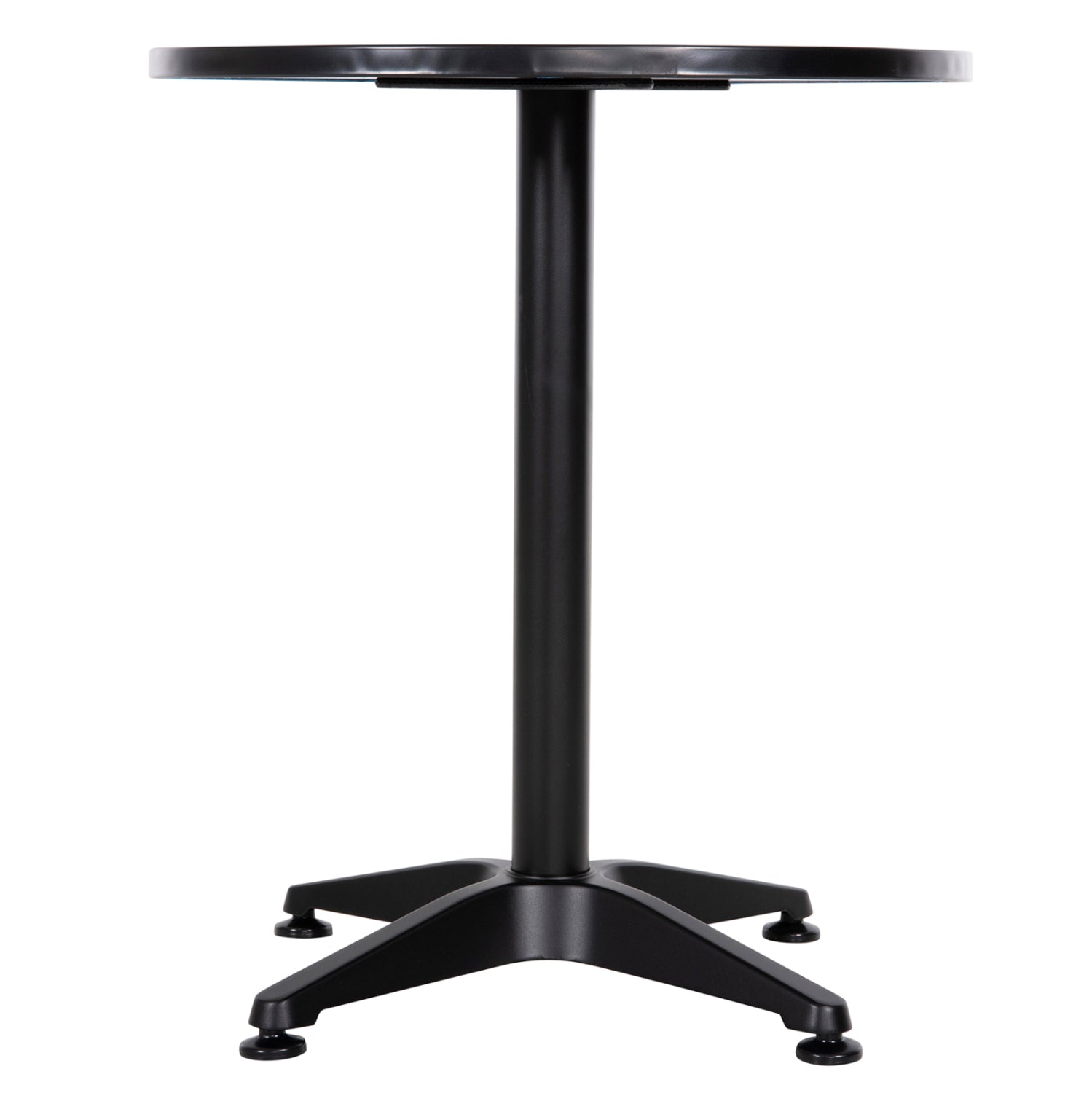 Маса Джос алуминиева черен цвят ф60см/70см