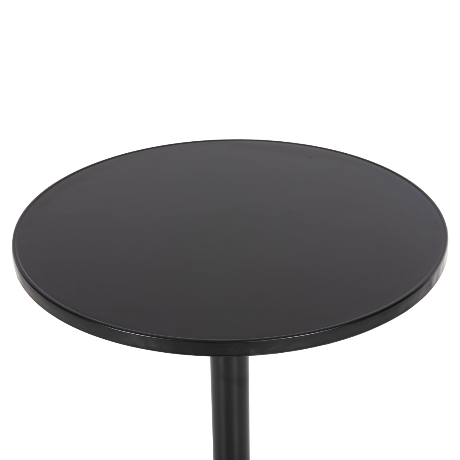 Маса Джос алуминиева черен цвят ф60см/70см