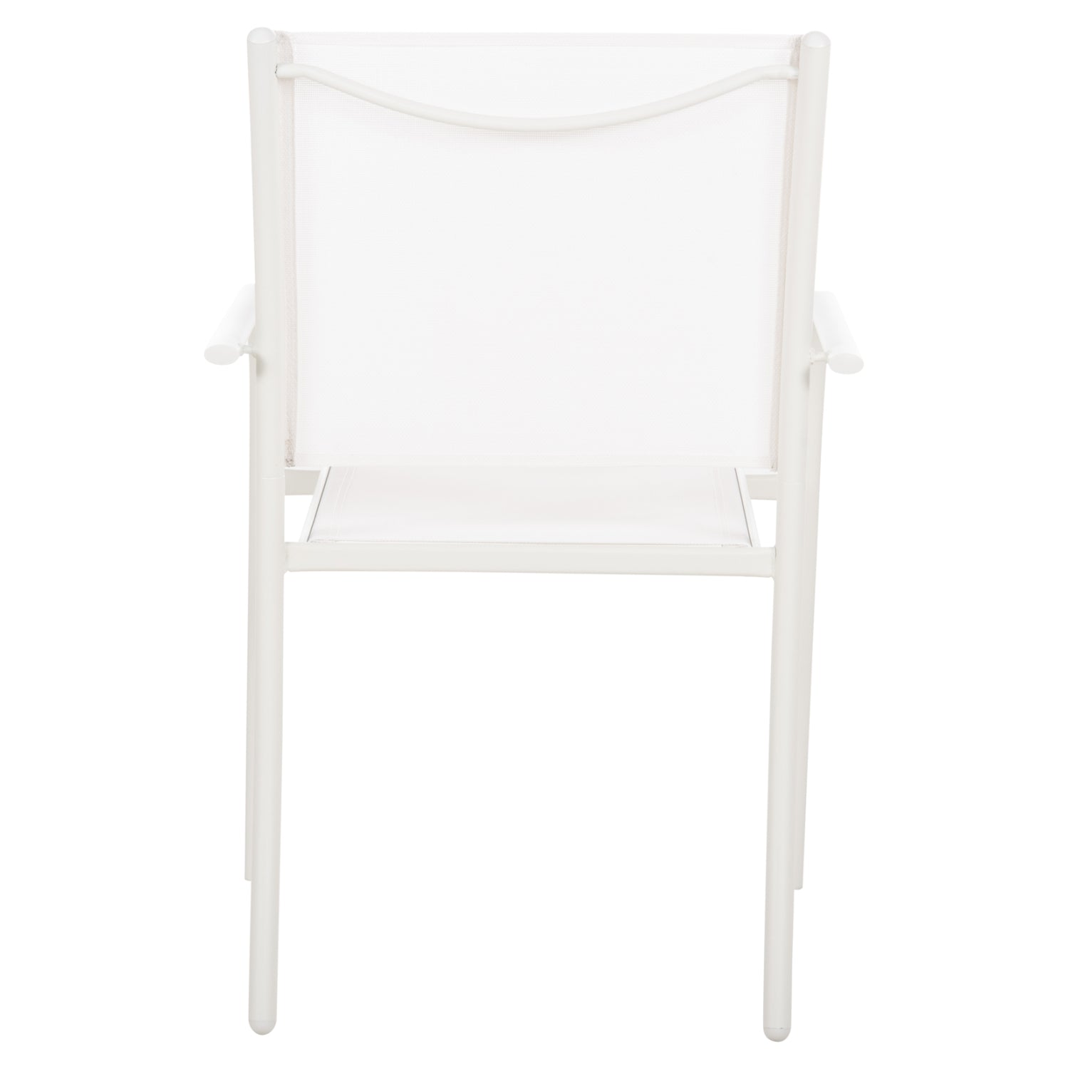 Фотьойл Redan бял метал - бял текстил 56x60x88см