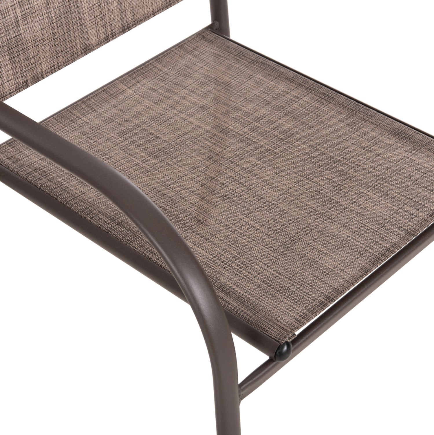 Фотьойл Redan кафяв метал-кафяв текстилен 56x60x88см