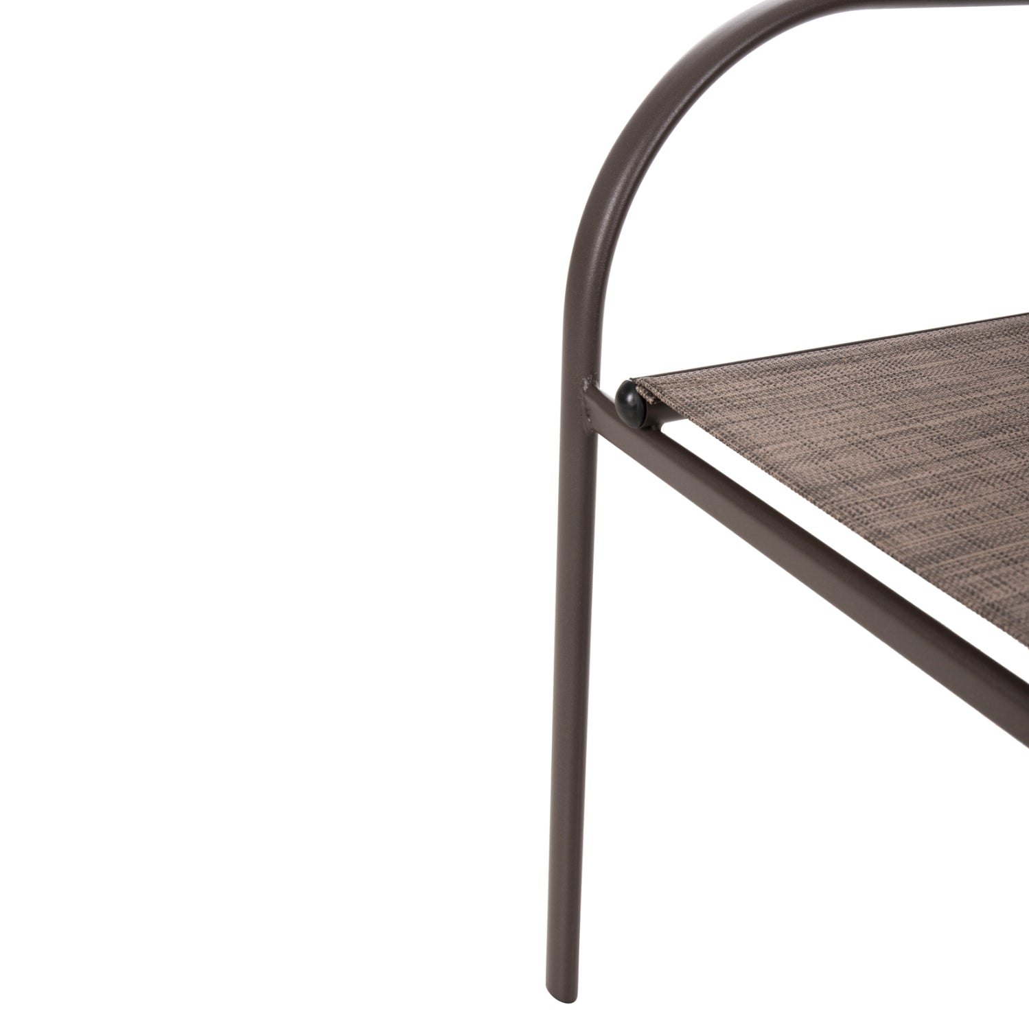 Фотьойл Redan кафяв метал-кафяв текстилен 56x60x88см