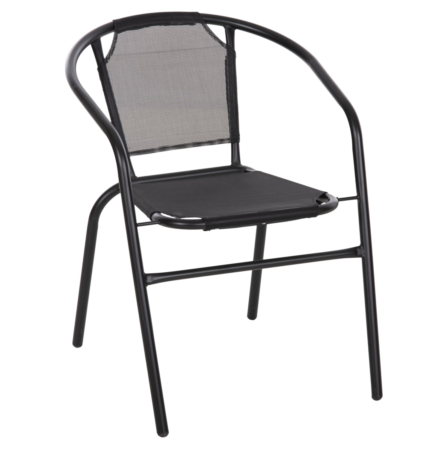 Стол Ледан черен цвят 55x58x72