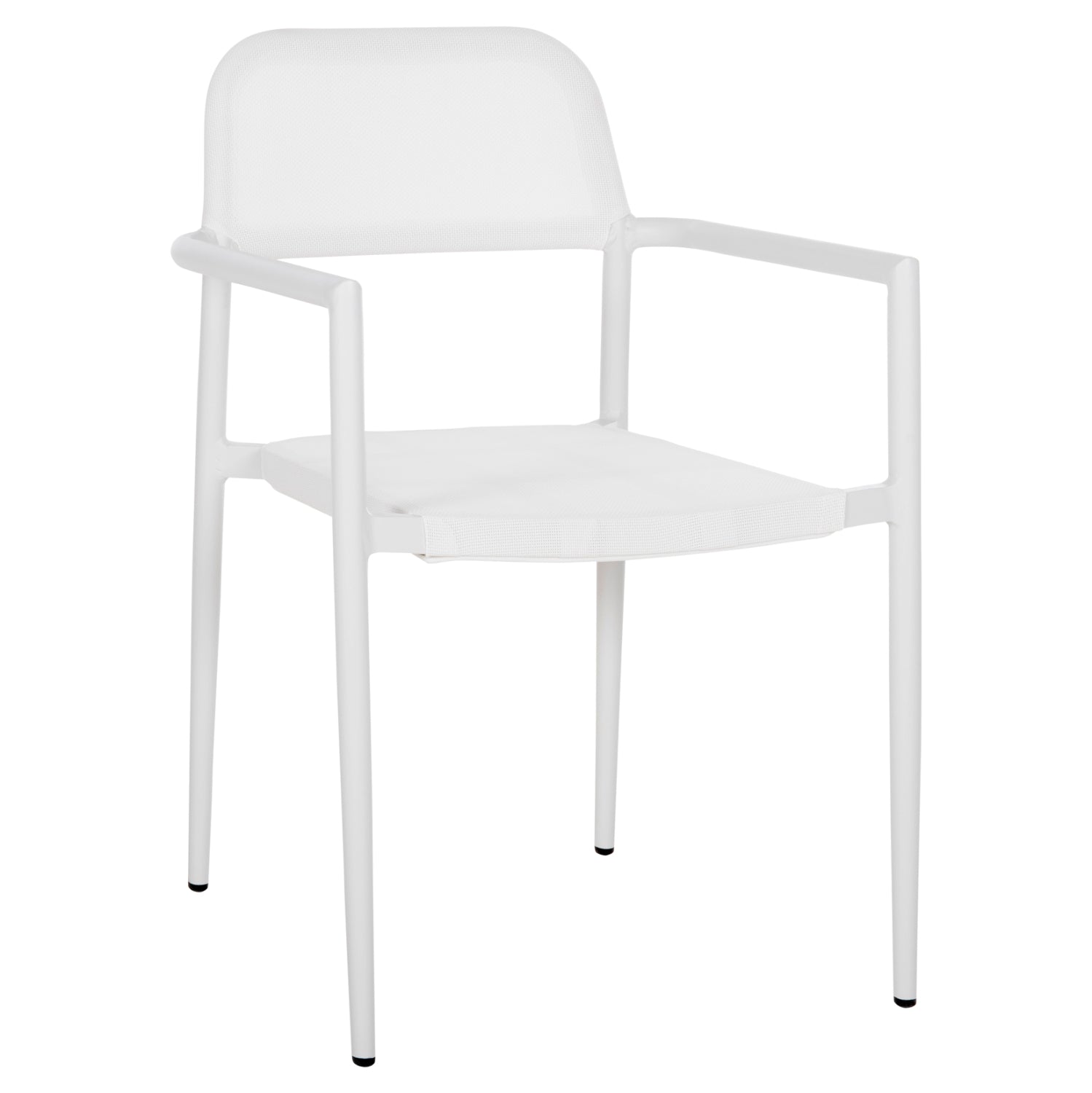 Кресло Рони бял цвят 53x51x80