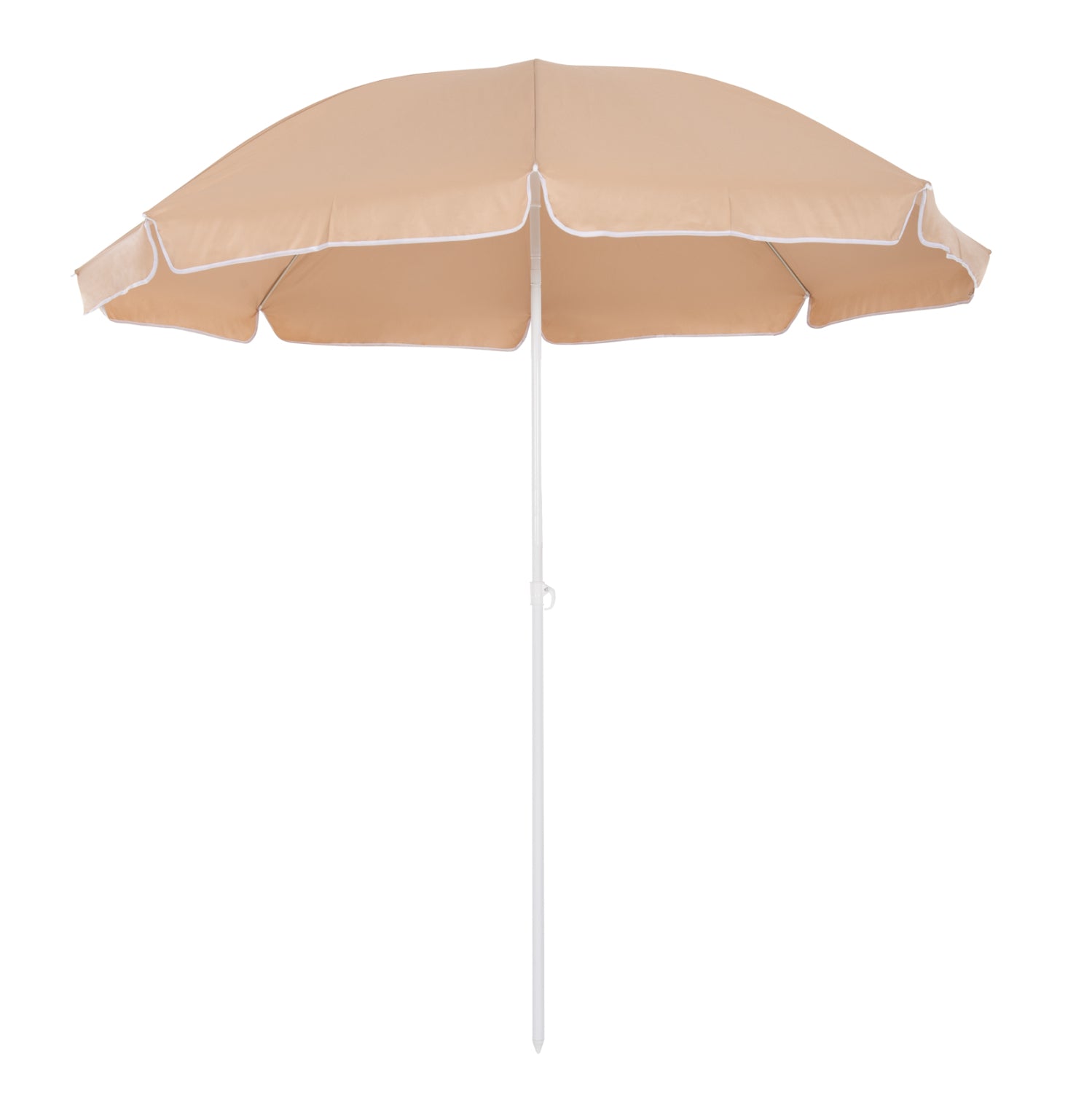 Плажен чадър RANDALLс 8 фибростъклени спици,цвят мока ф220/225см