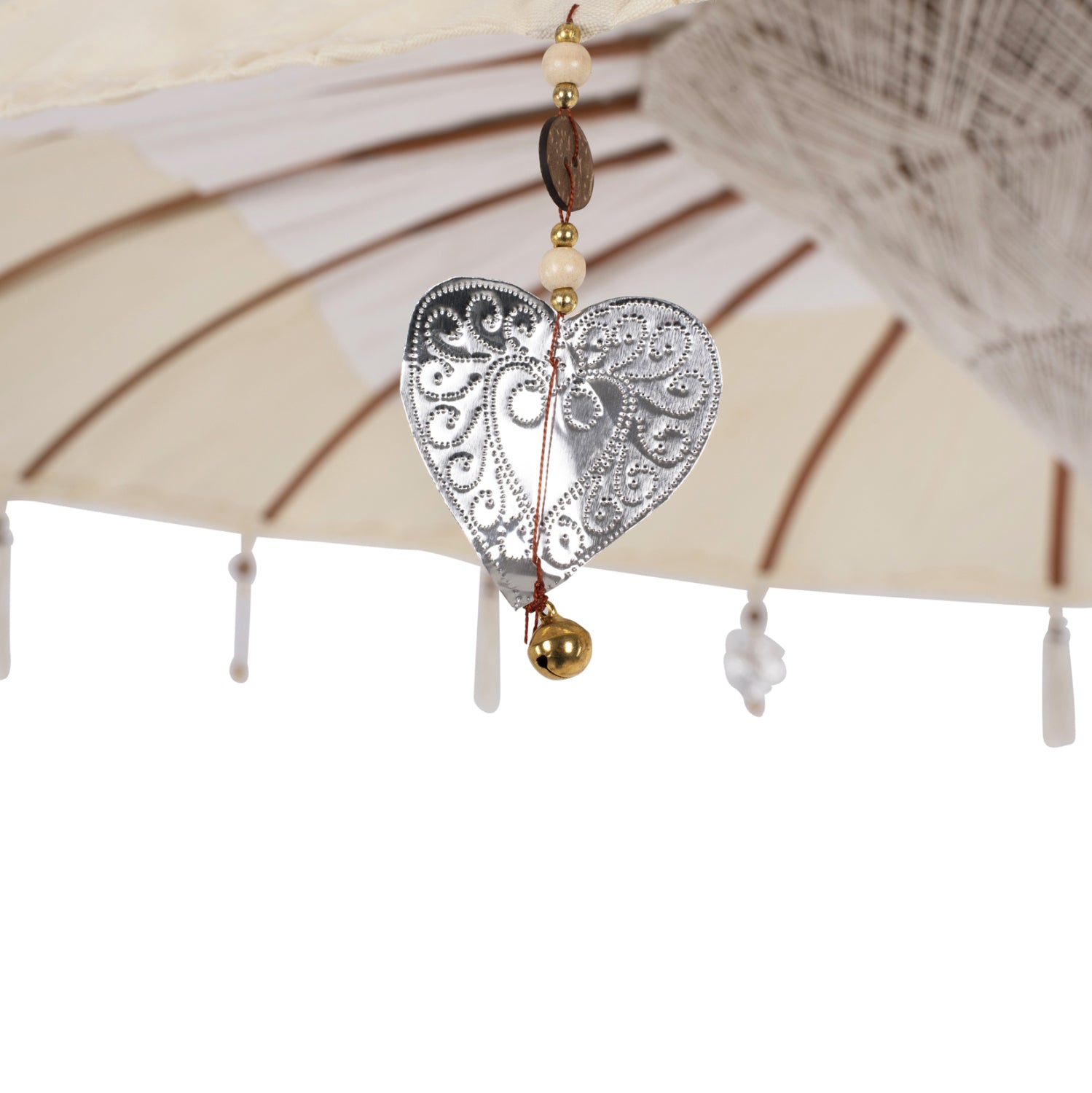 Чадър ф200/268см  -цвят крем-натурал/без основа