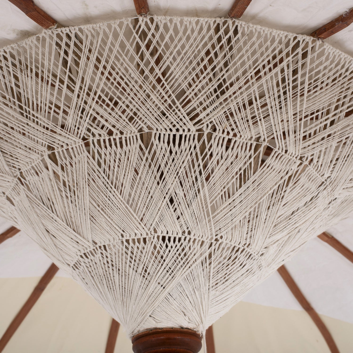 Чадър ф200/268см  -цвят крем-натурал/без основа