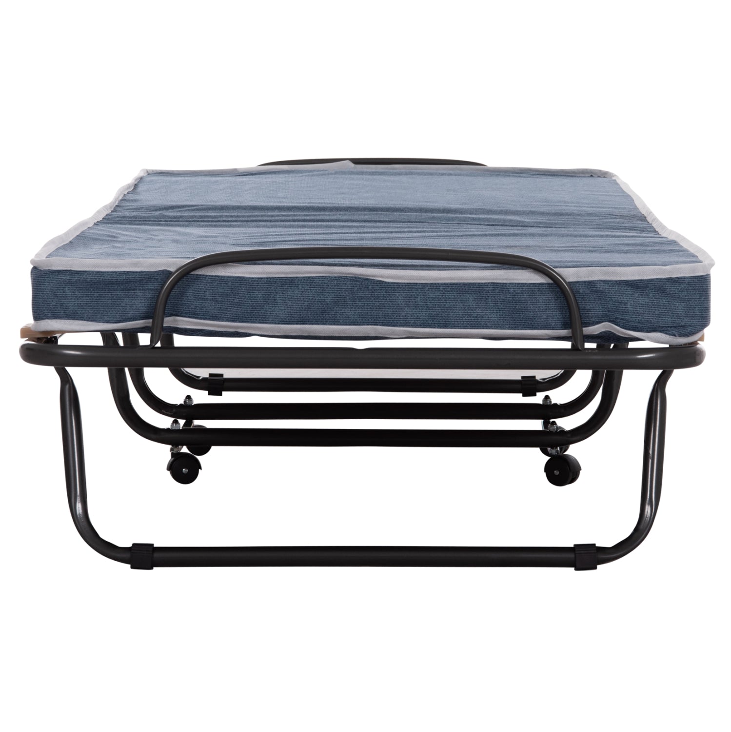 Италианско легло  SLADE с колела и матрак 6,5см дънков вид 80x183x37,5см