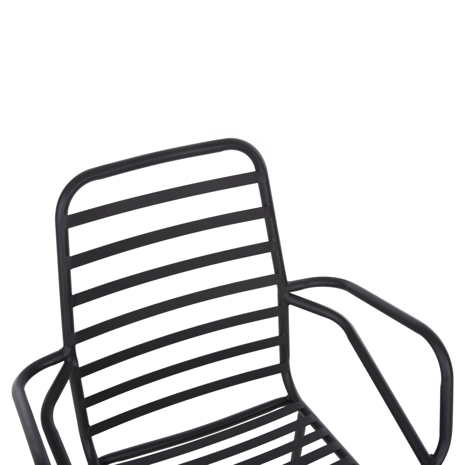 Градински стол  FREE черен  61x53x87см