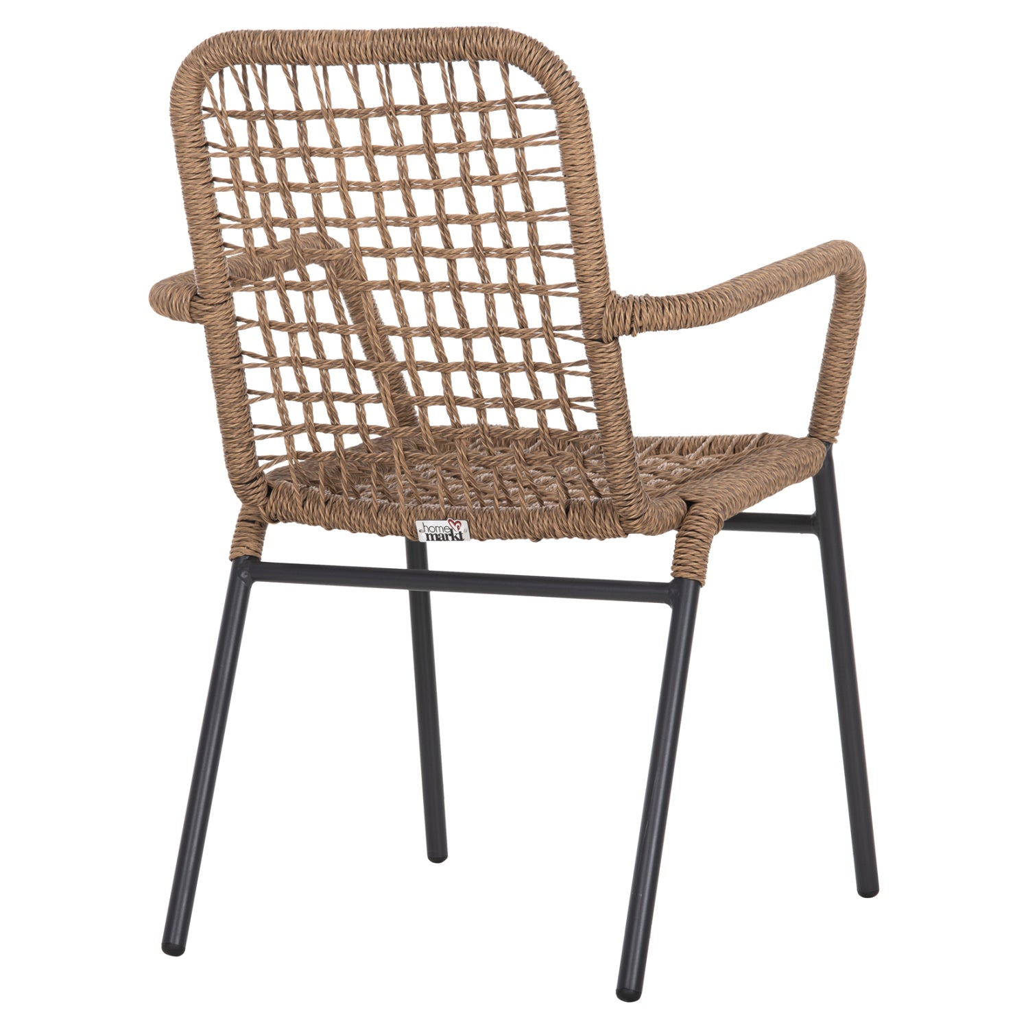 Кресло SPANO цвят антрацит-бежов 55,5x58x81